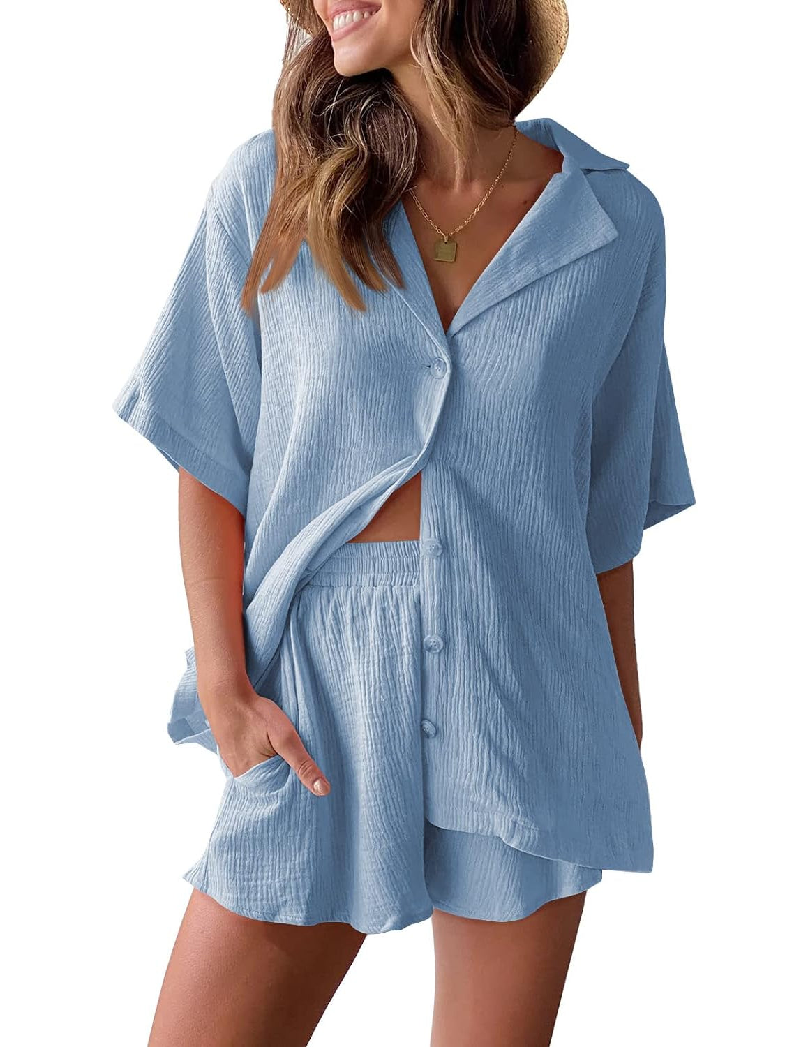 2 Piece Short Sleeve Outfits-Original Pajamas2 Piece Short Sleeve Outfits - Image 5