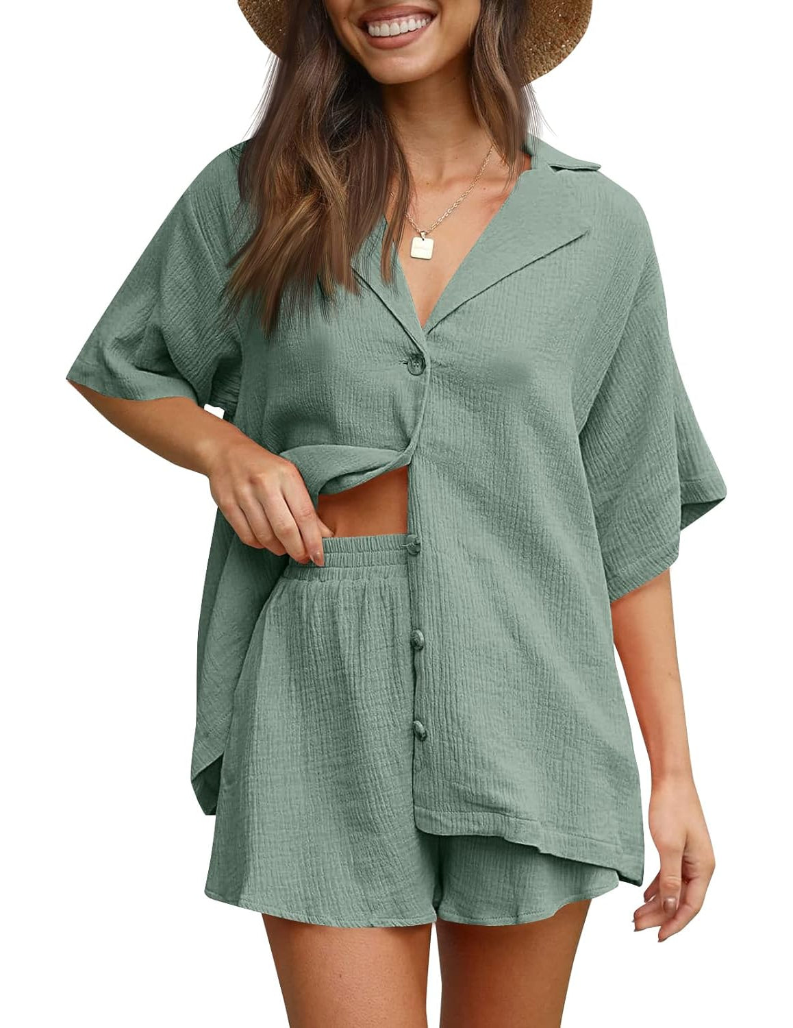 2 Piece Short Sleeve Outfits-Original Pajamas2 Piece Short Sleeve Outfits - Image 17