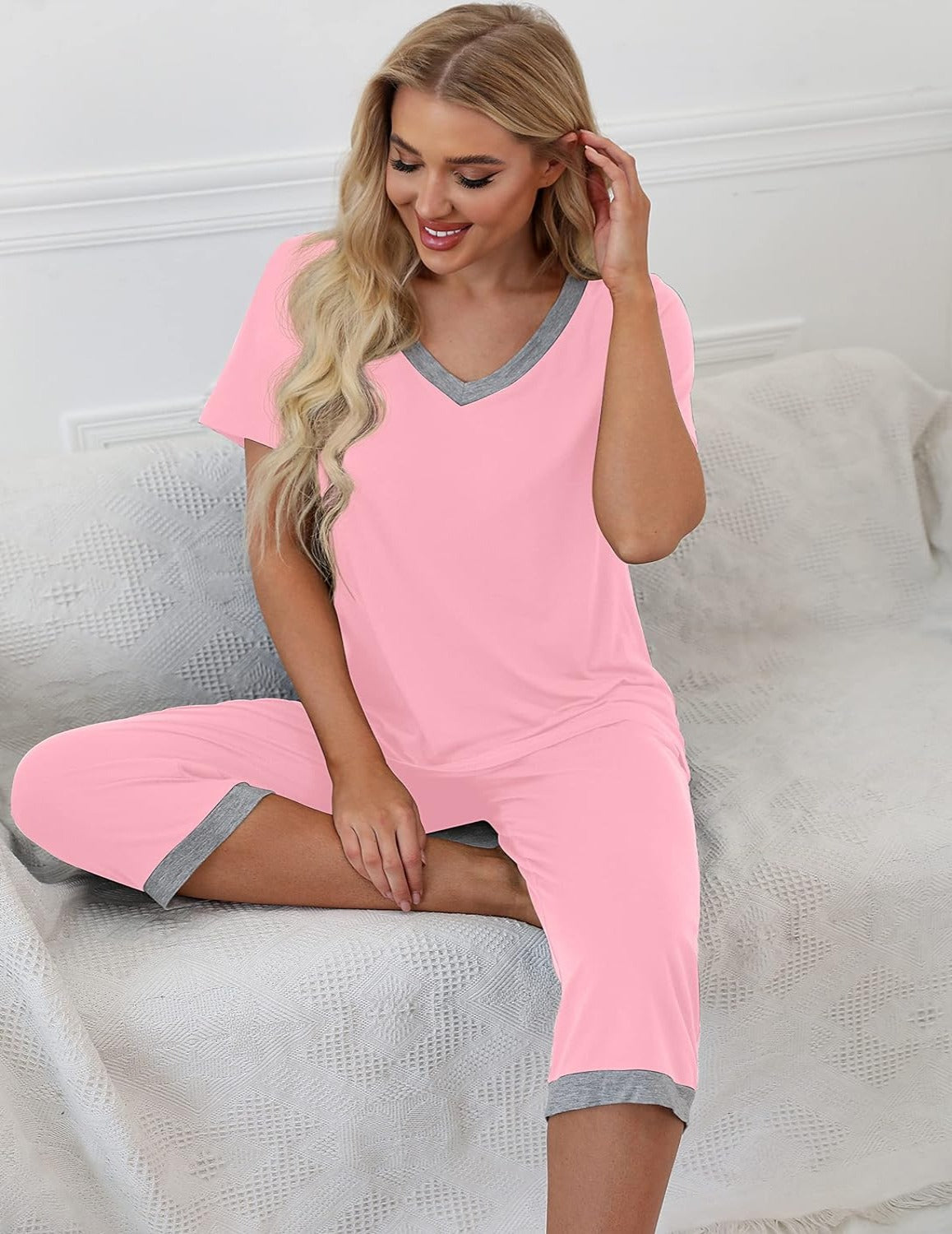 2 Piece Short Sleeve Pajama Set-Original Pajamas
