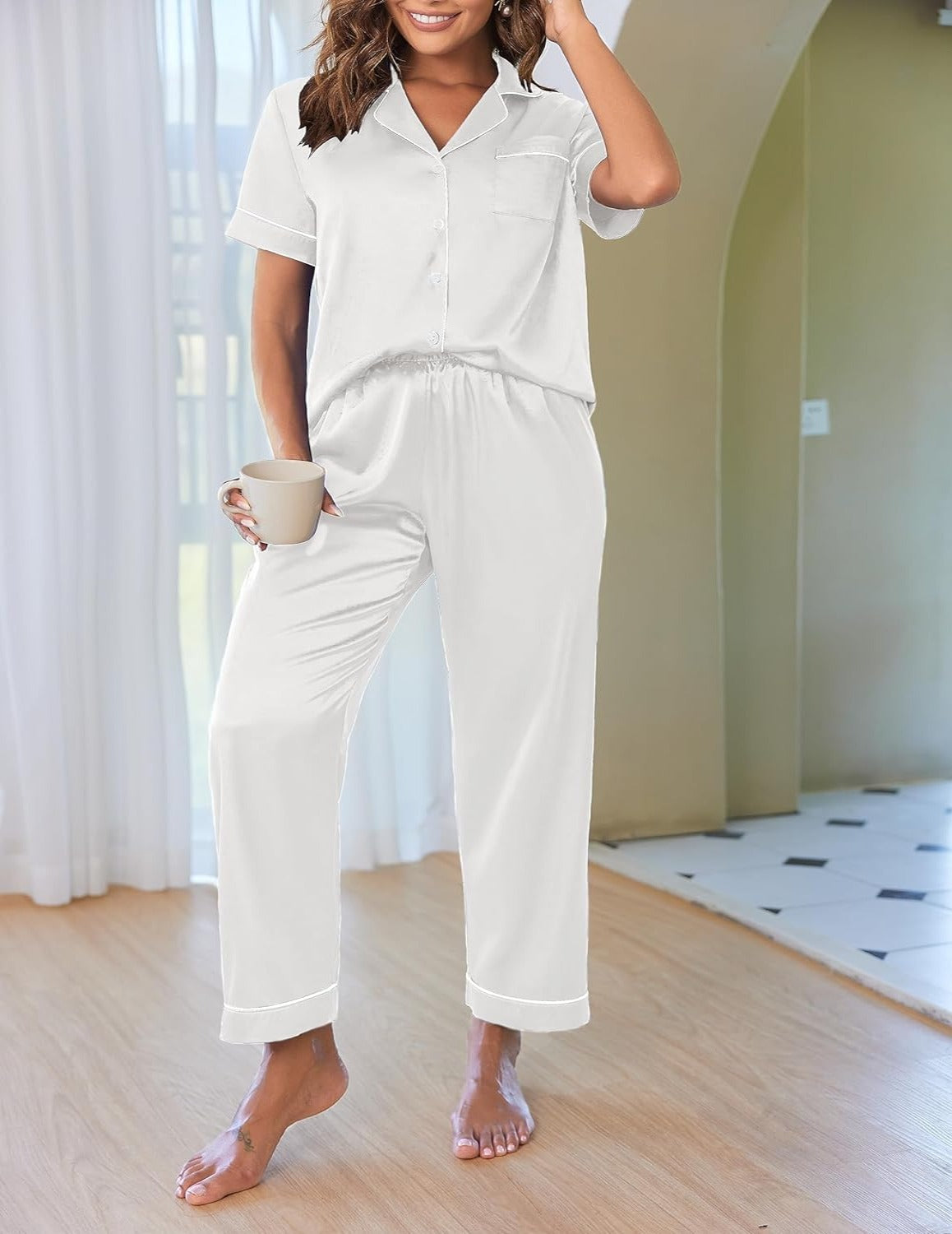 2 Piece Short Sleeve Pajamas Set-Original Pajamas