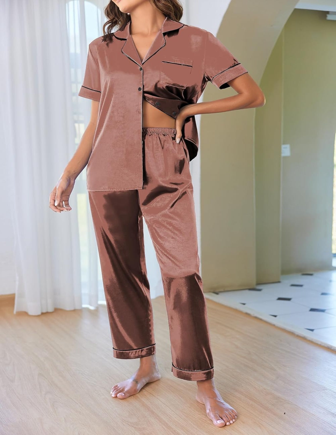 2 Piece Short Sleeve Pajamas Set-Original Pajamas