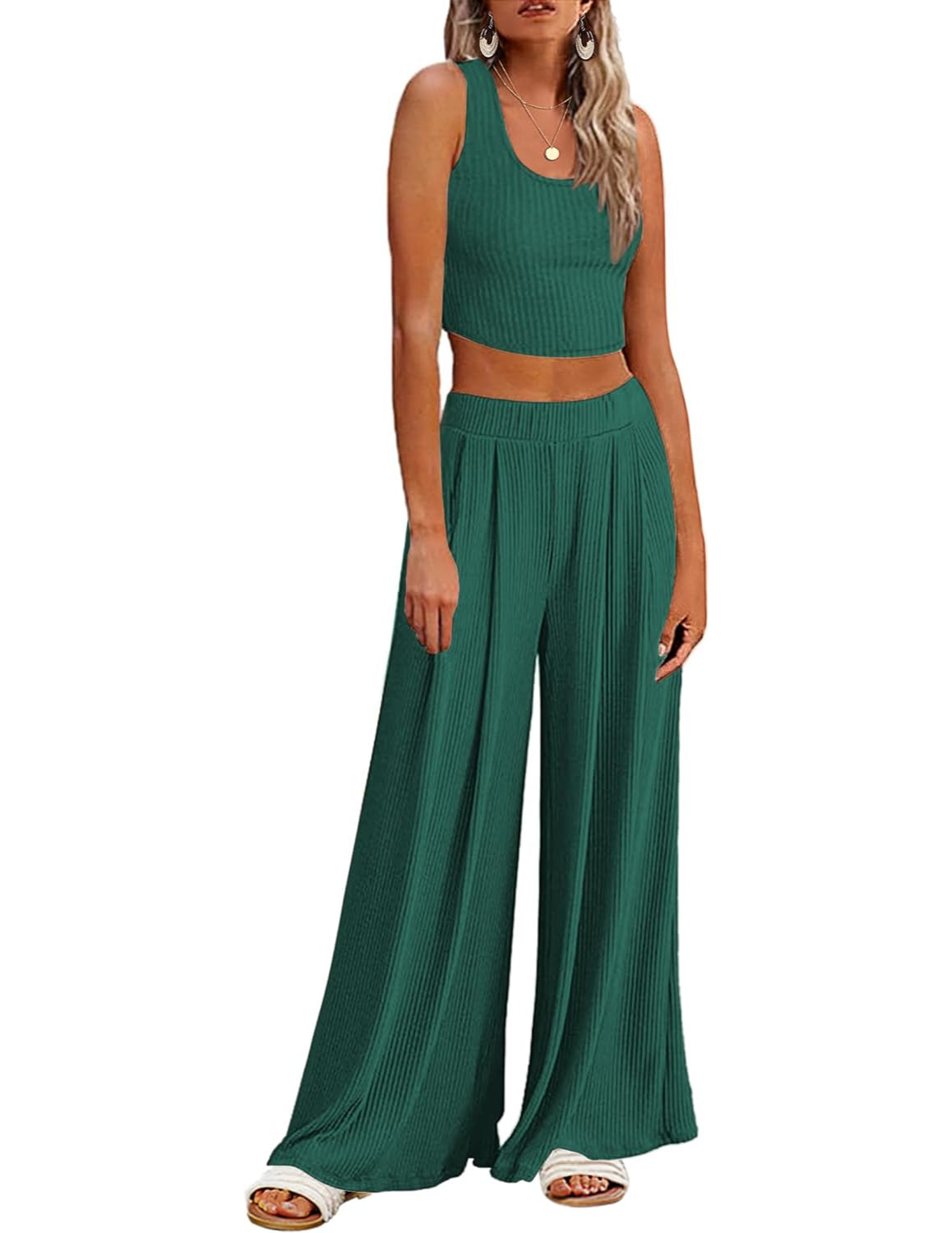 2 Piece Sleeveless Lounge Sets-Original Pajamas2 Piece Sleeveless Lounge Sets - Image 43