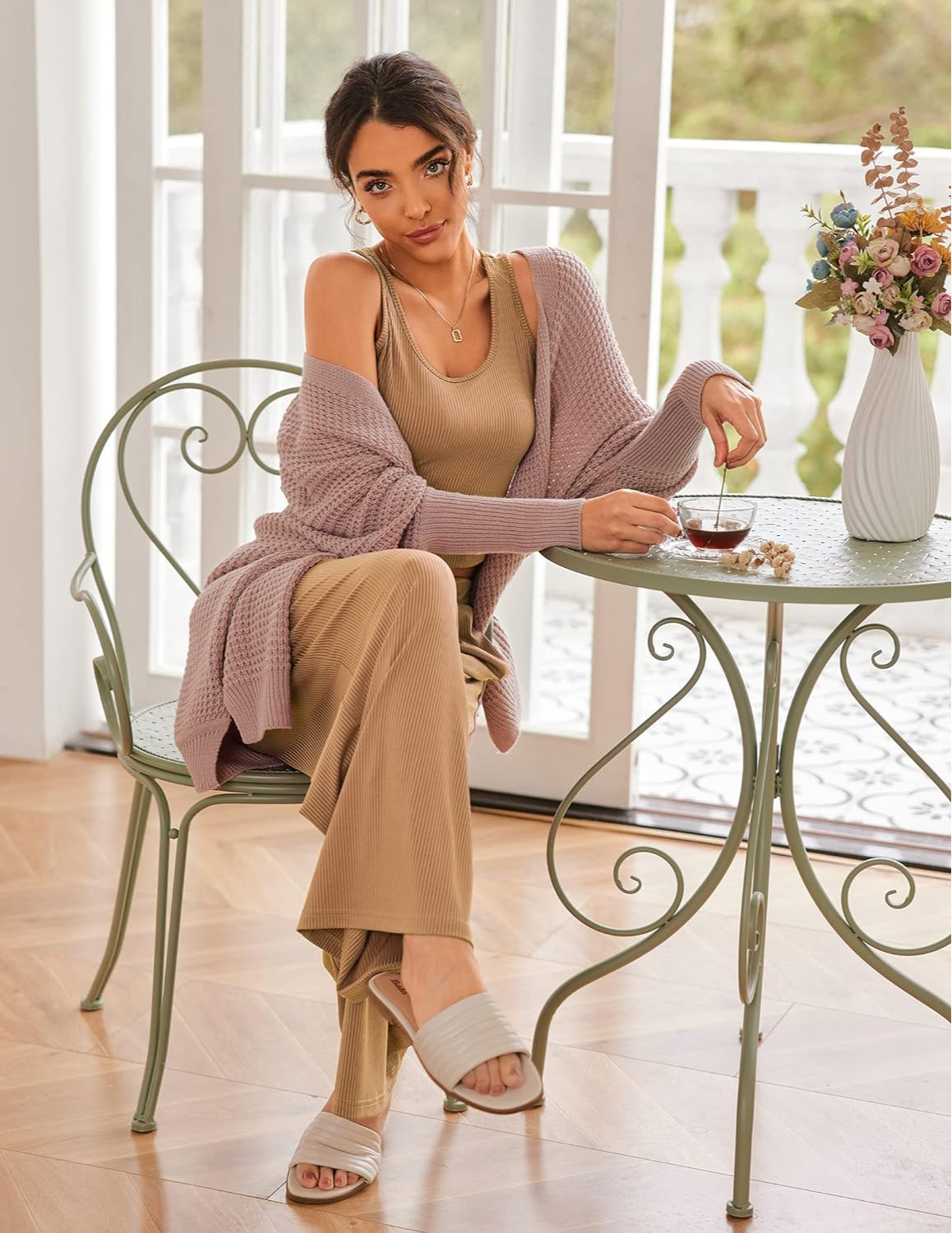 2 Piece Sleeveless Lounge Sets-Original Pajamas2 Piece Sleeveless Lounge Sets - Image 31