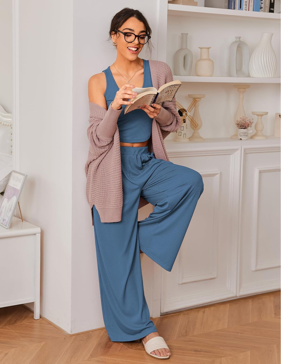 2 Piece Sleeveless Lounge Sets-Original Pajamas2 Piece Sleeveless Lounge Sets - Image 27