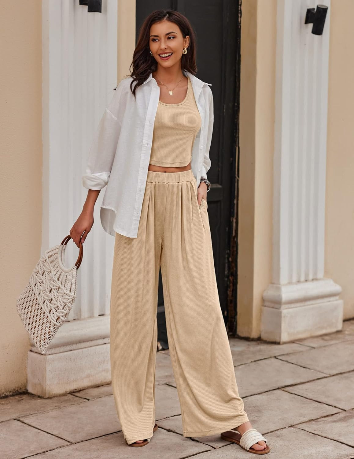 2 Piece Sleeveless Lounge Sets-Original Pajamas2 Piece Sleeveless Lounge Sets - Image 3