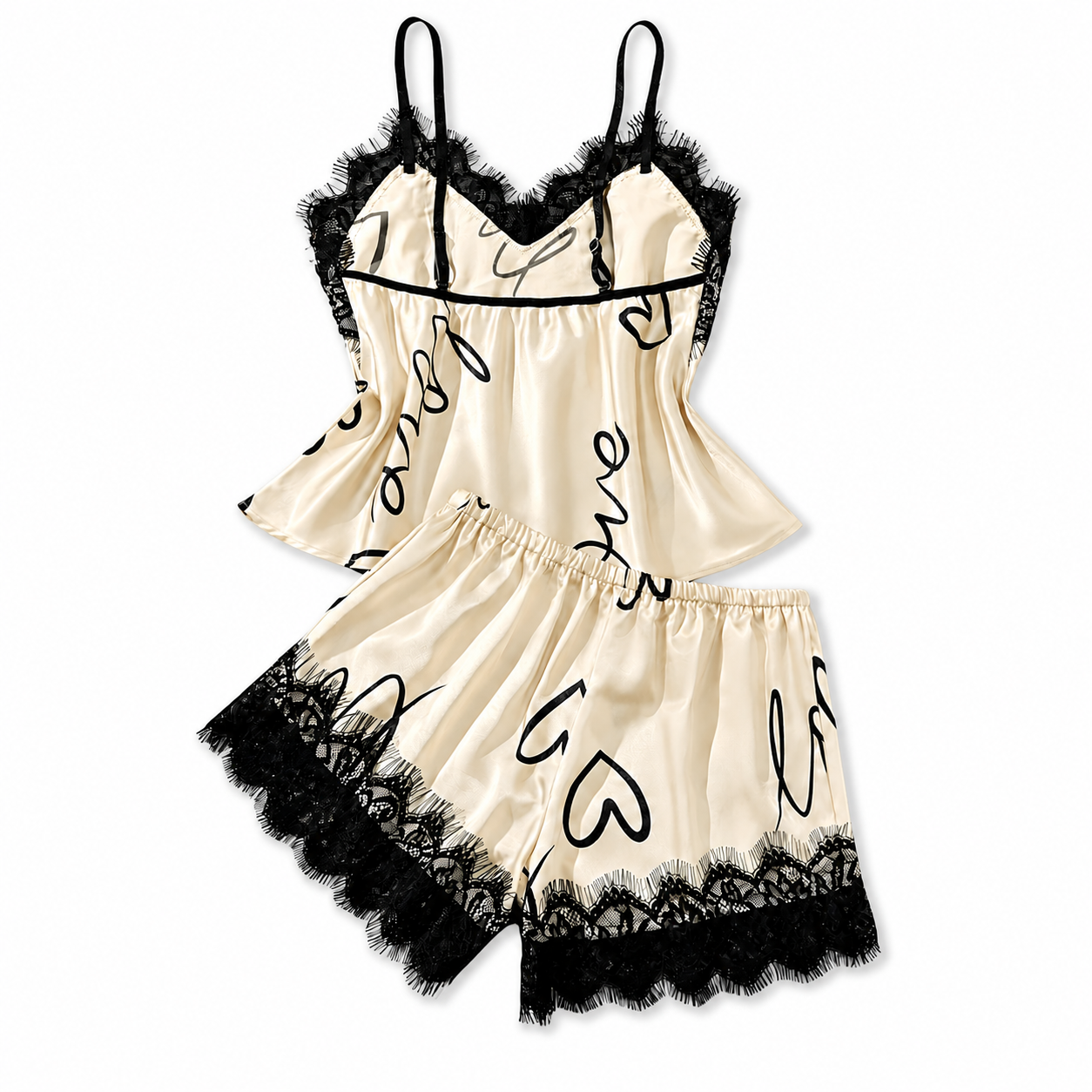 Lace Spaghetti Top Set Pajamas For Women