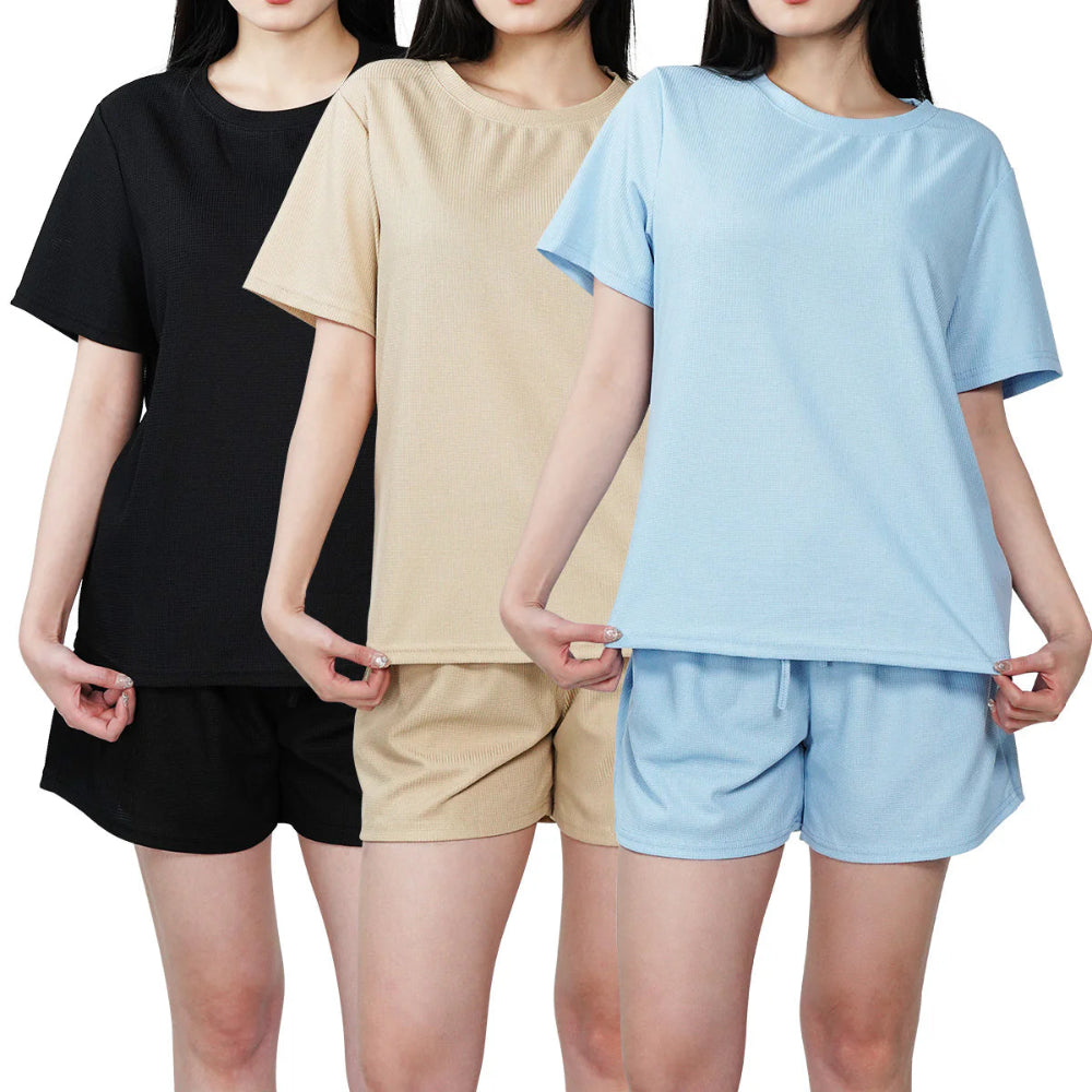 2 Piece Comfy And Adjustable Drawstring Shorts Set-Original Pajamas