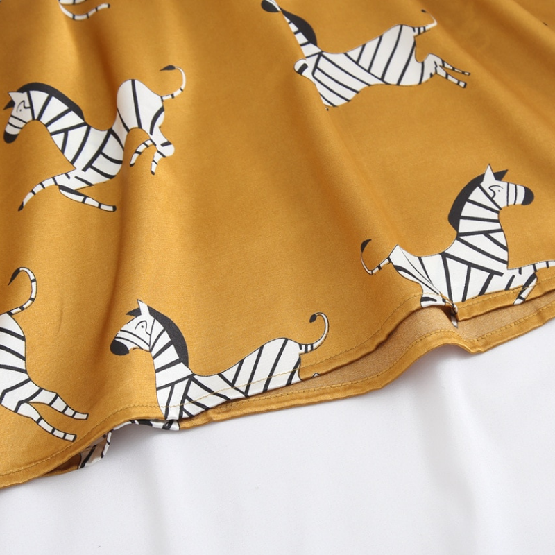 Zebra Print Pajama Female 3 Pieces Home Wear Affordable Pajama Sets-Original Pajamas