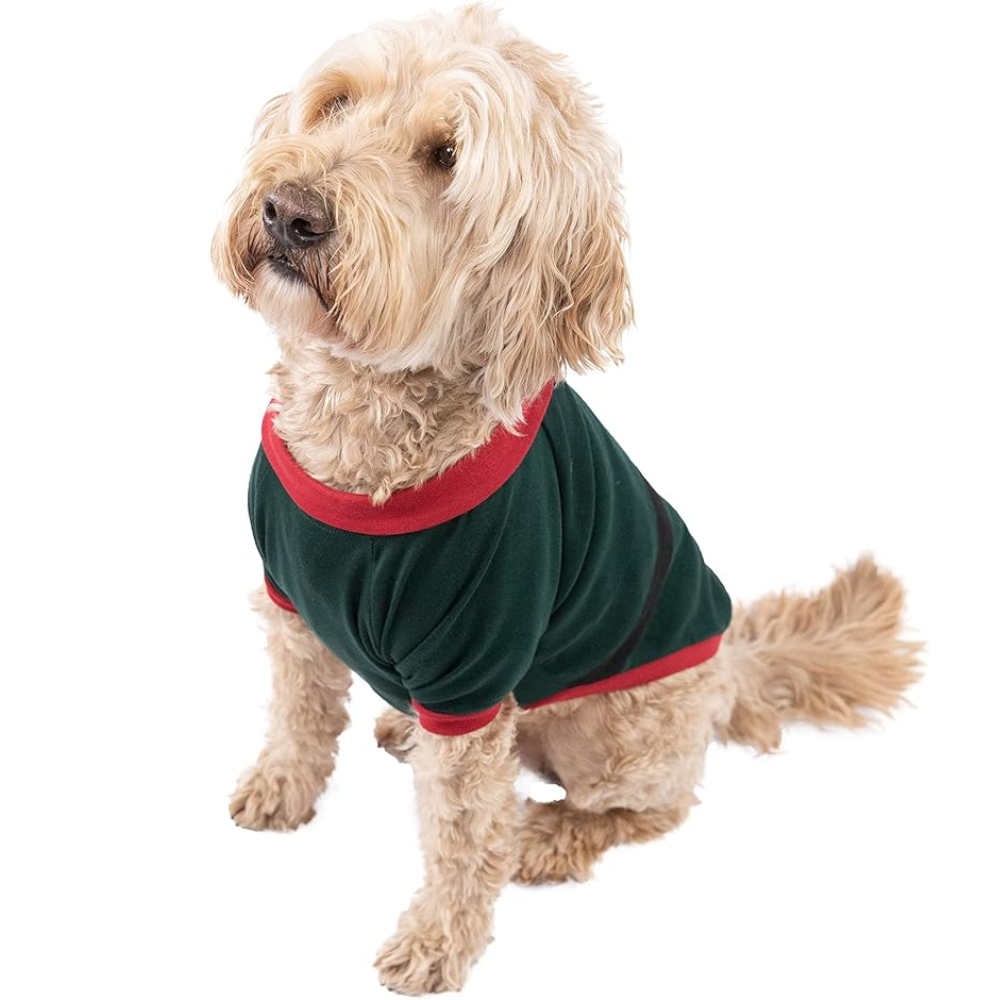 Elf Matching Family Christmas Pajamas Tees and Pants Set