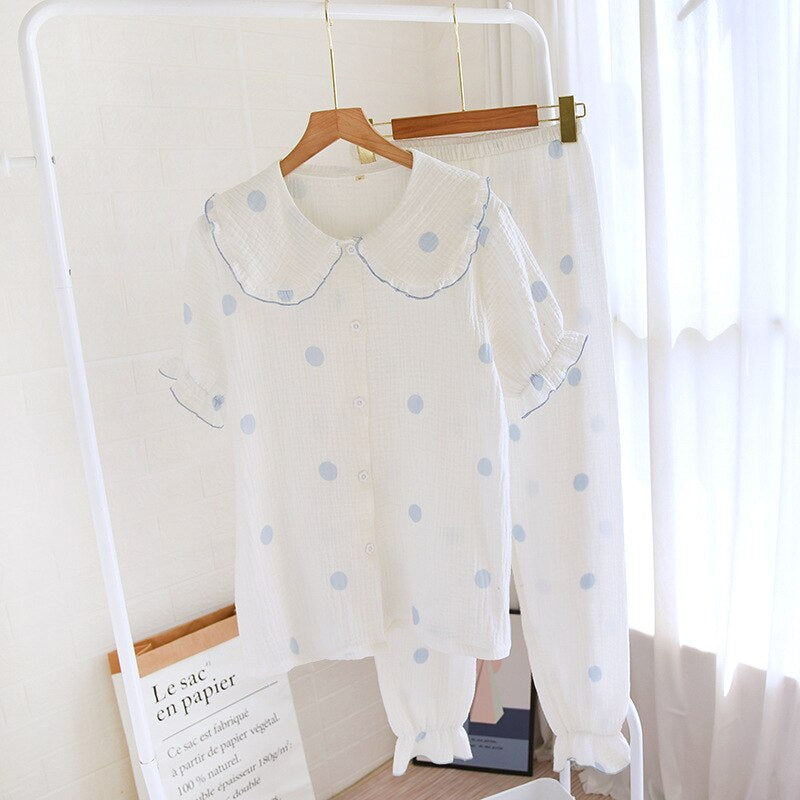 Women's Polka Dot 2 Piece Pajama Set-Original Pajamas