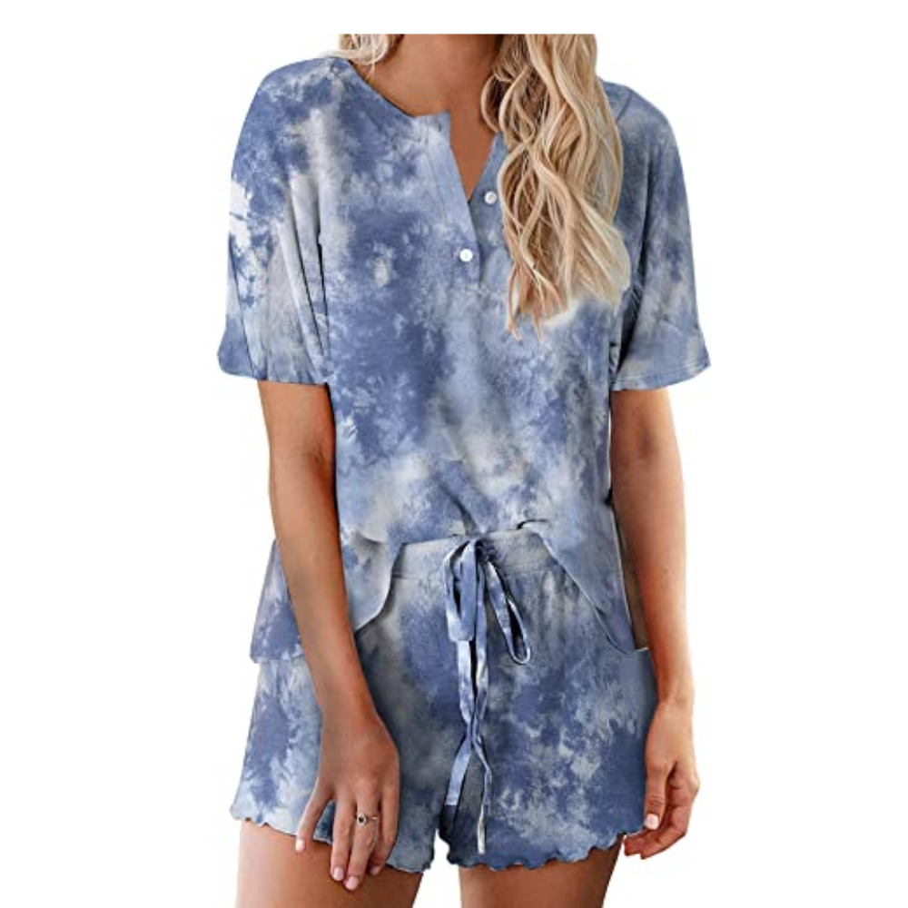 Tie Dye Sleepwear Pajamas Set For Women-Original Pajamas