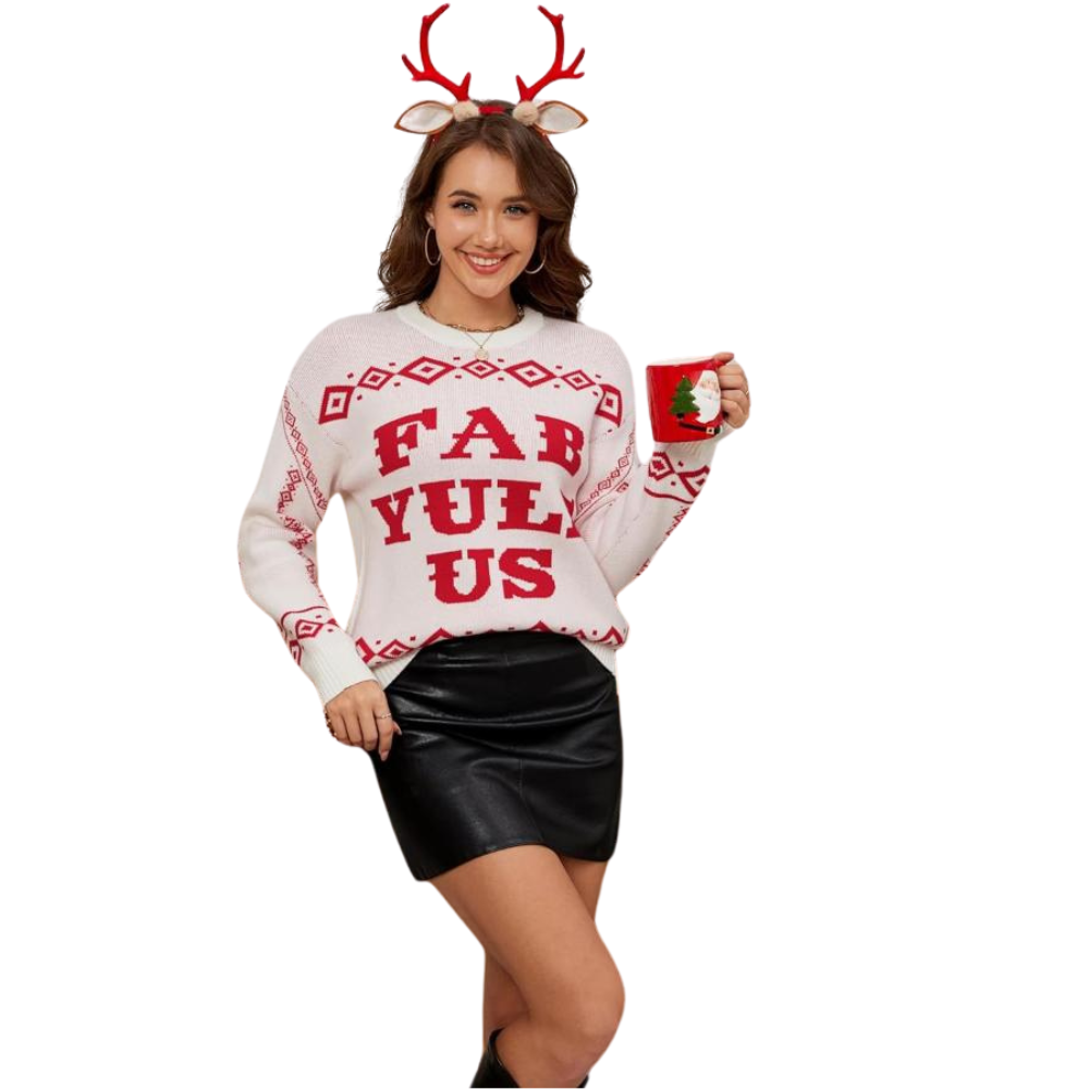 Knitted Sweater For Festive Holiday Celebrations-Original Pajamas