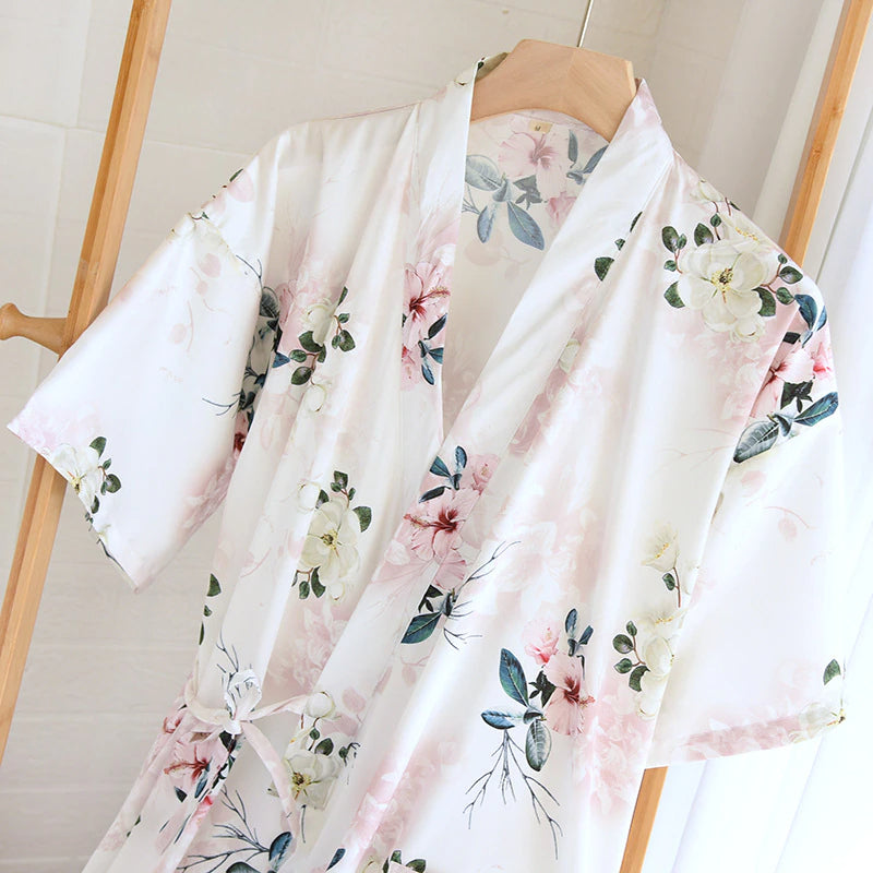 Women's Japanese-Style Kimono Robe-Original Pajamas