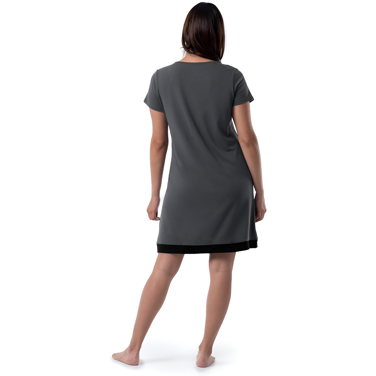 Lightweight Lounge Dress with Short Sleeves For Women