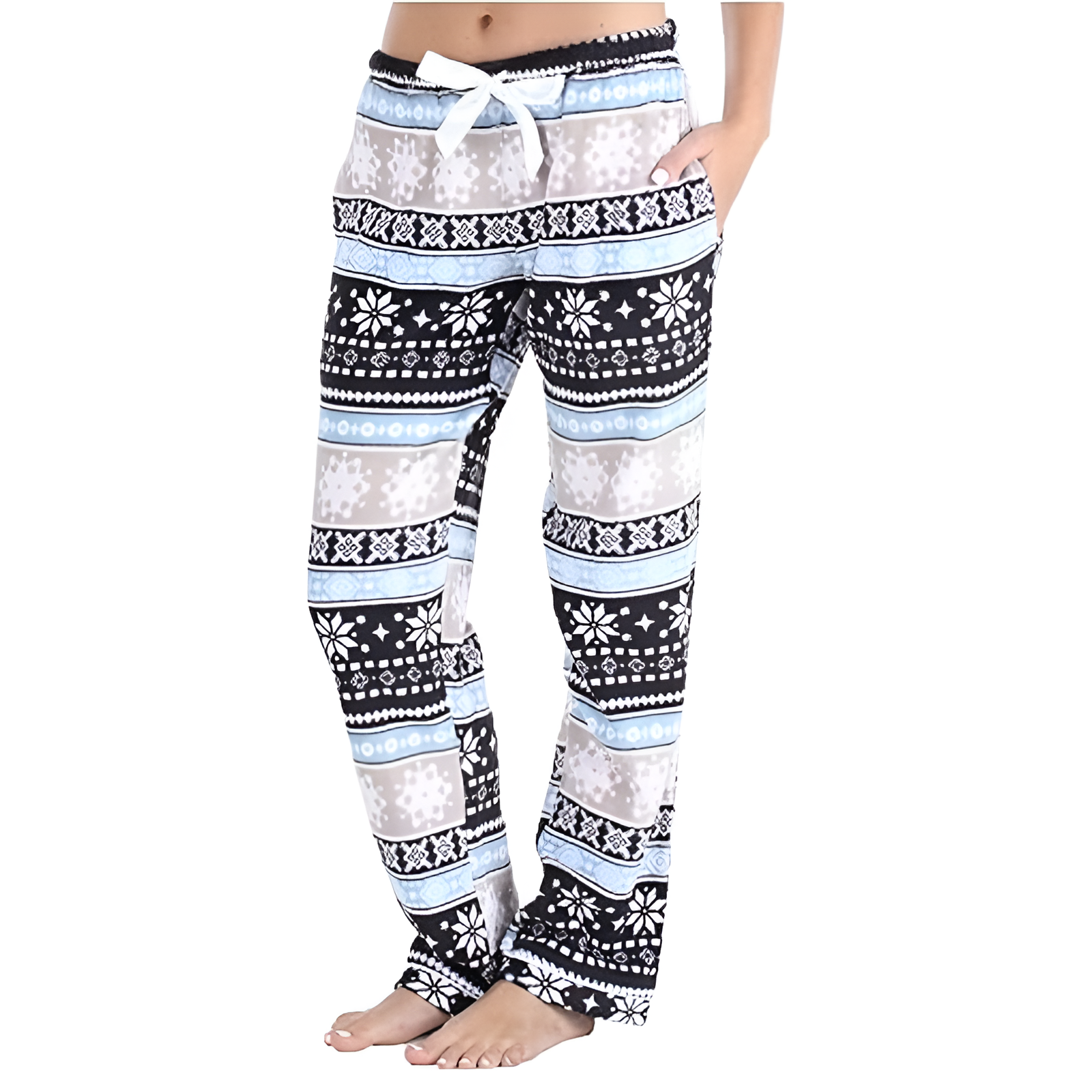 Plush Pajama Pants With Pockets For Women