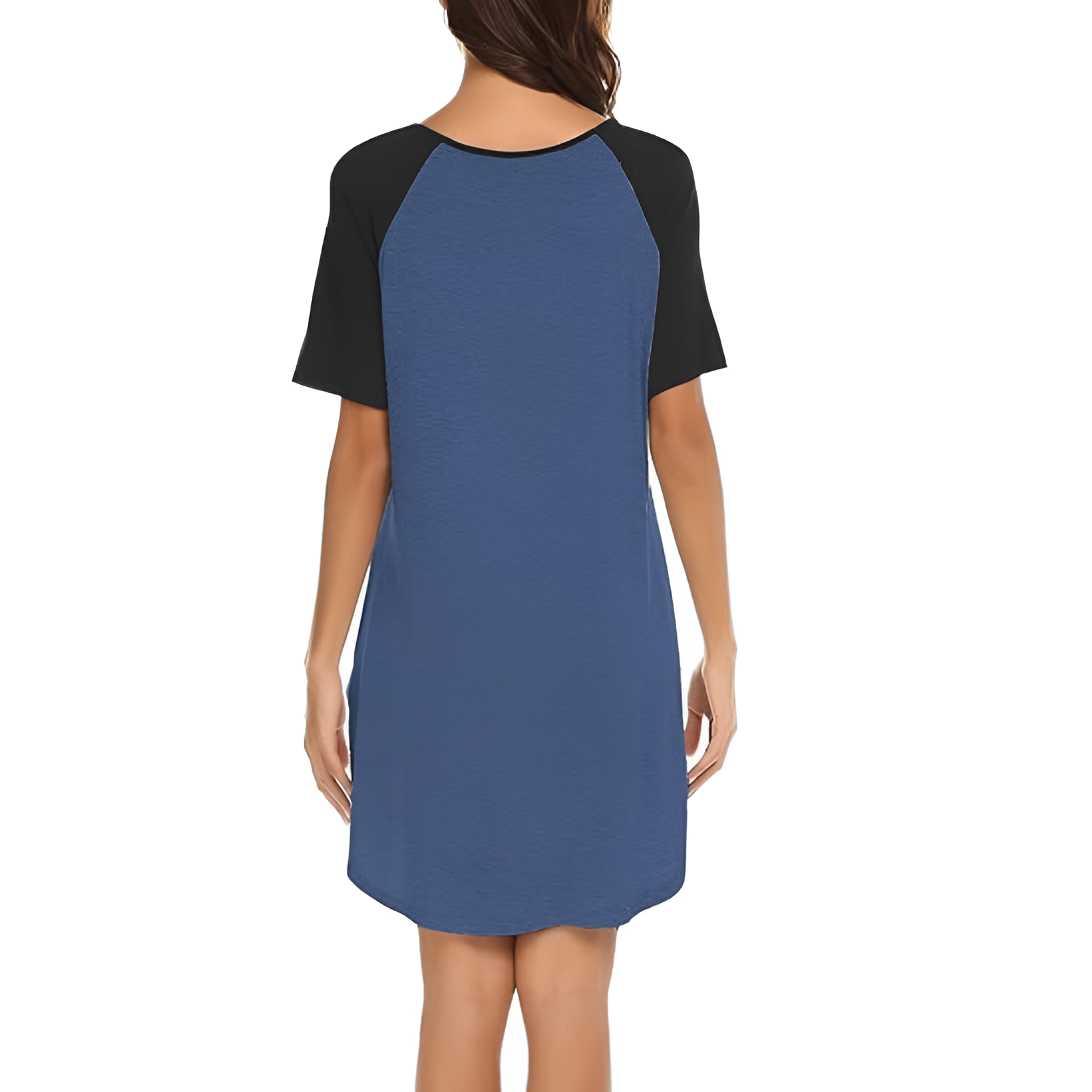 Pullover Nightgown For Women With Short Sleeves