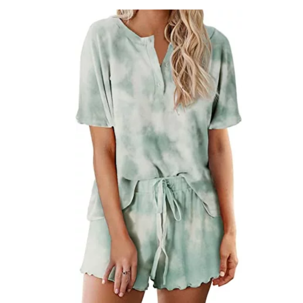 Tie Dye Sleepwear Pajamas Set For Women-Original Pajamas