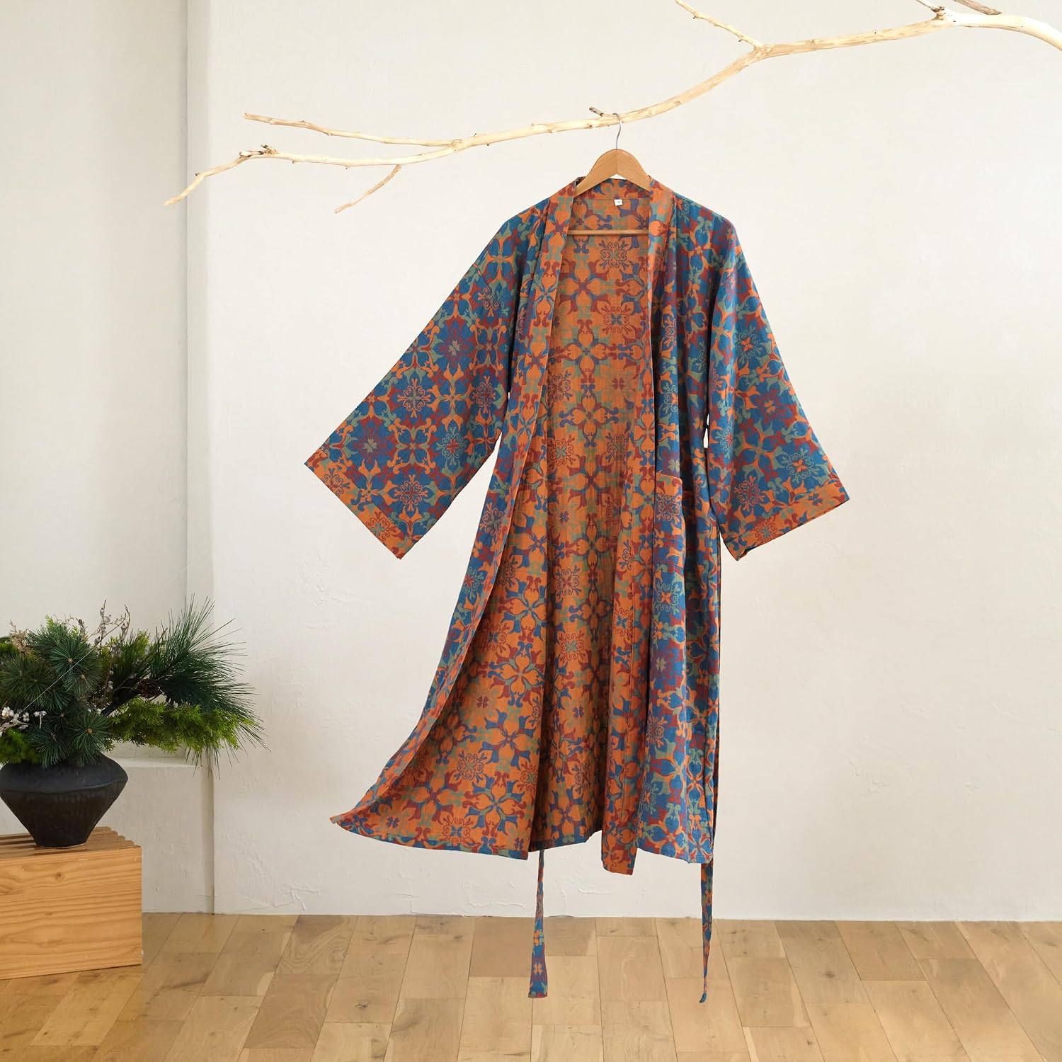 Knit Loose Long Loungewear Bathrobe for Women