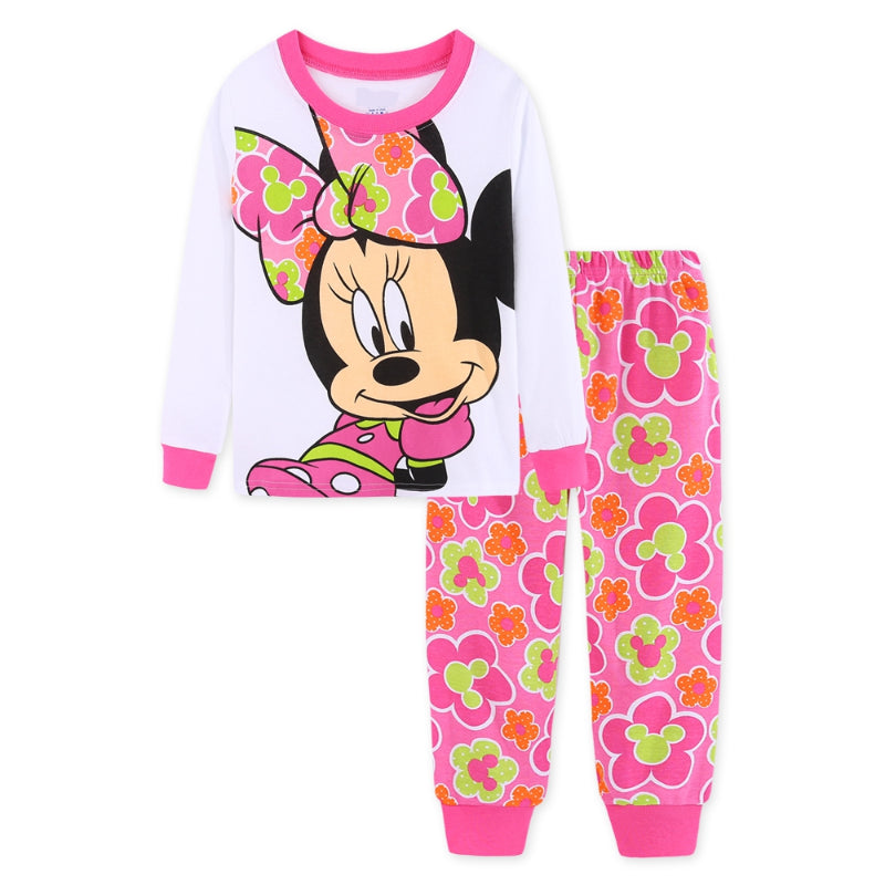 Mickey-Minnie Mouse Cosplay Pajama Set For Kids-Original Pajamas