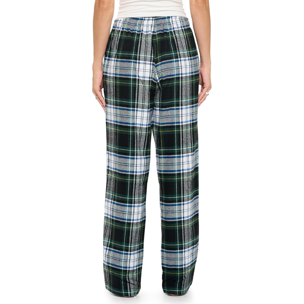 Lounge Pajama Pants With Checkered Pattern For Women