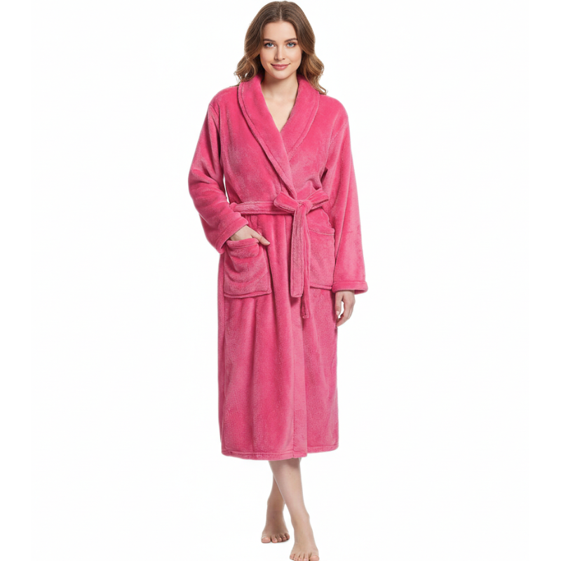 Robes For Women Premium Fleece Womens Robe Cozy Warm Bathrobe