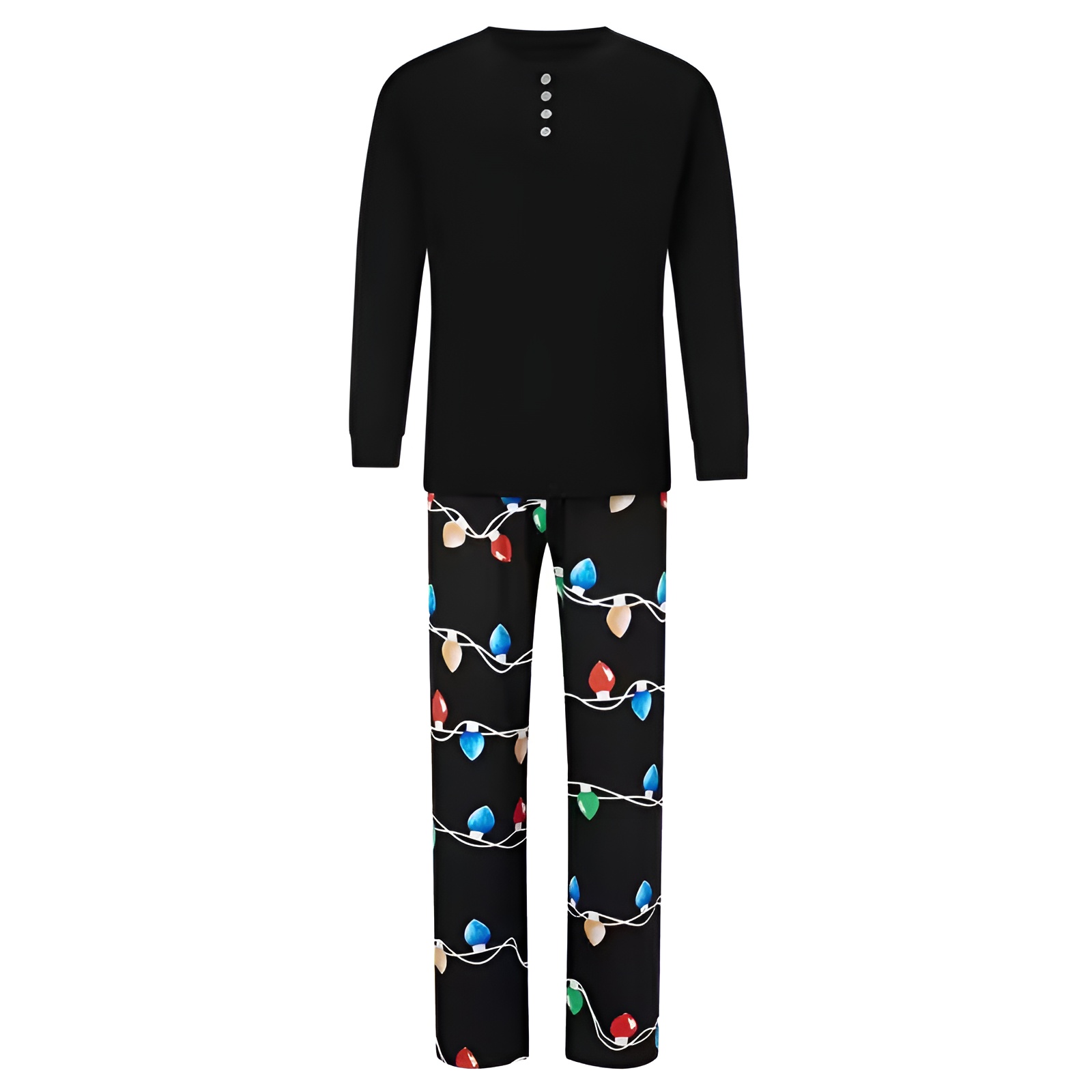 String Light Design Family Matching Pajama Sets