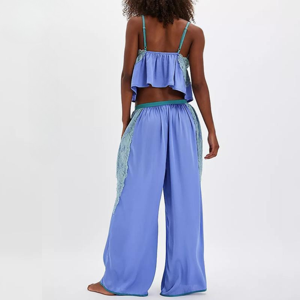 Lace Trim Cami Pajama Set