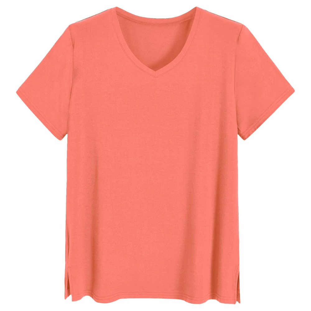 Women V Style Short Sleeve Pajamas Top