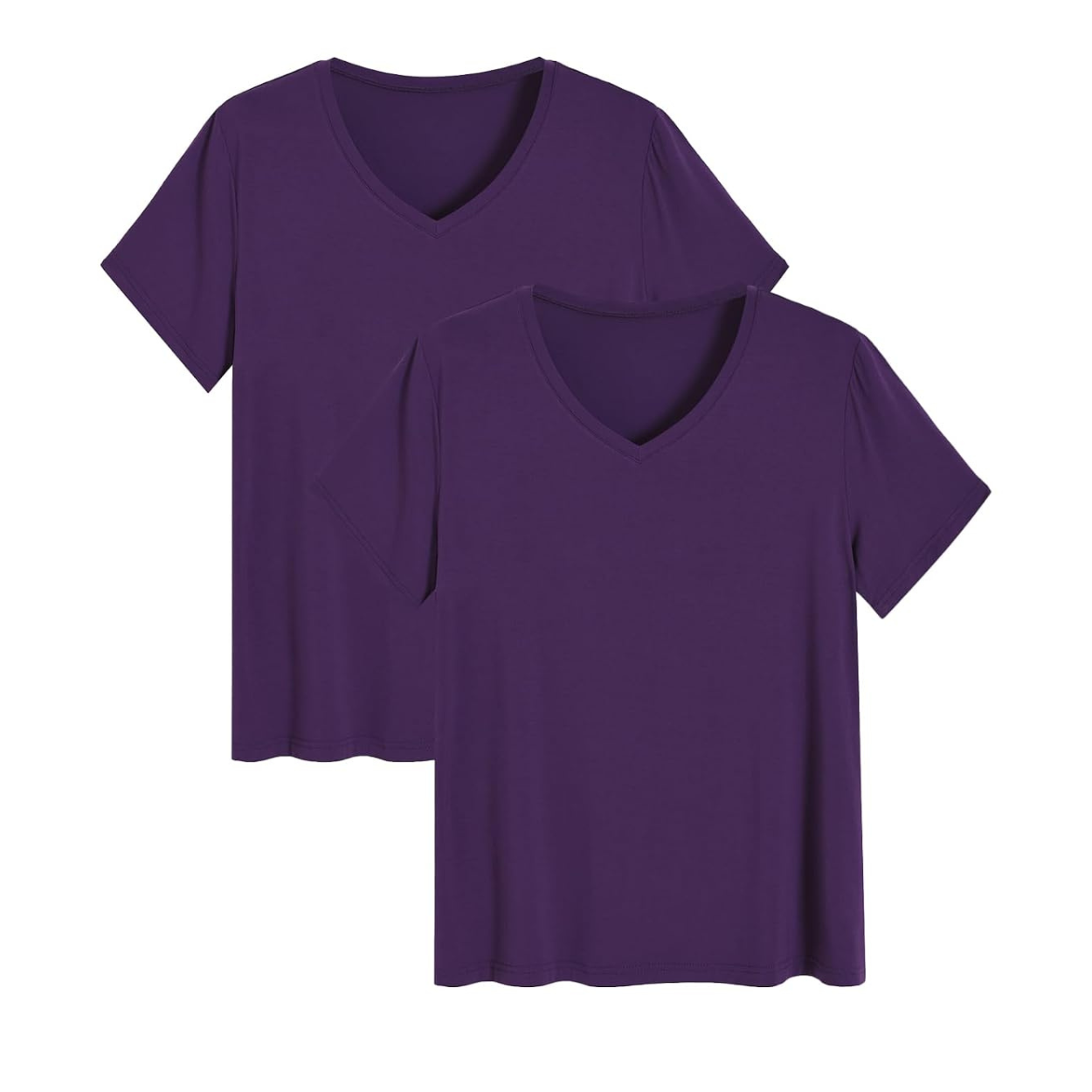 2 Pieces Bamboo Pajama Tops Set For Women