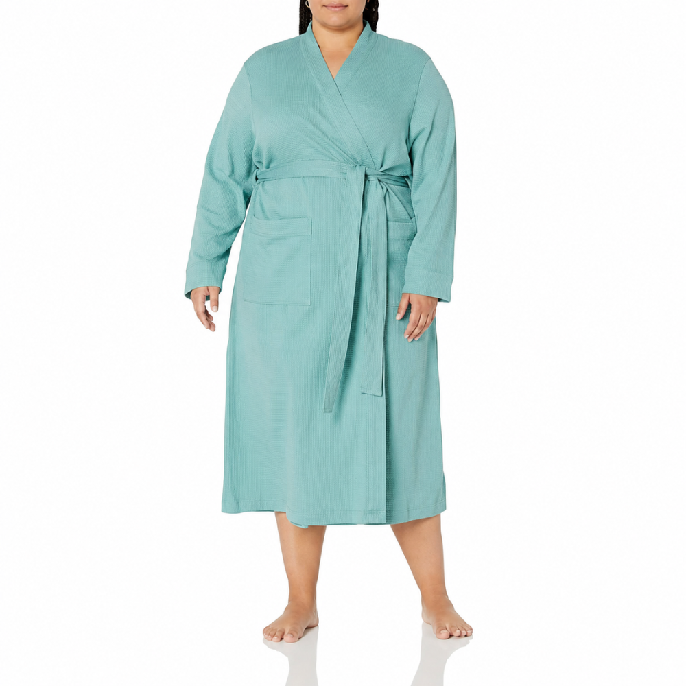 Lightweight Mid Length Bath Robe For Women