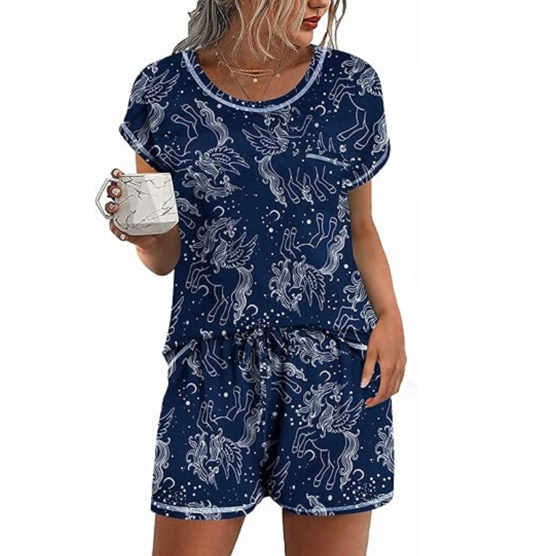 2 Piece Short Sleeve Top And Shorts-Original Pajamas