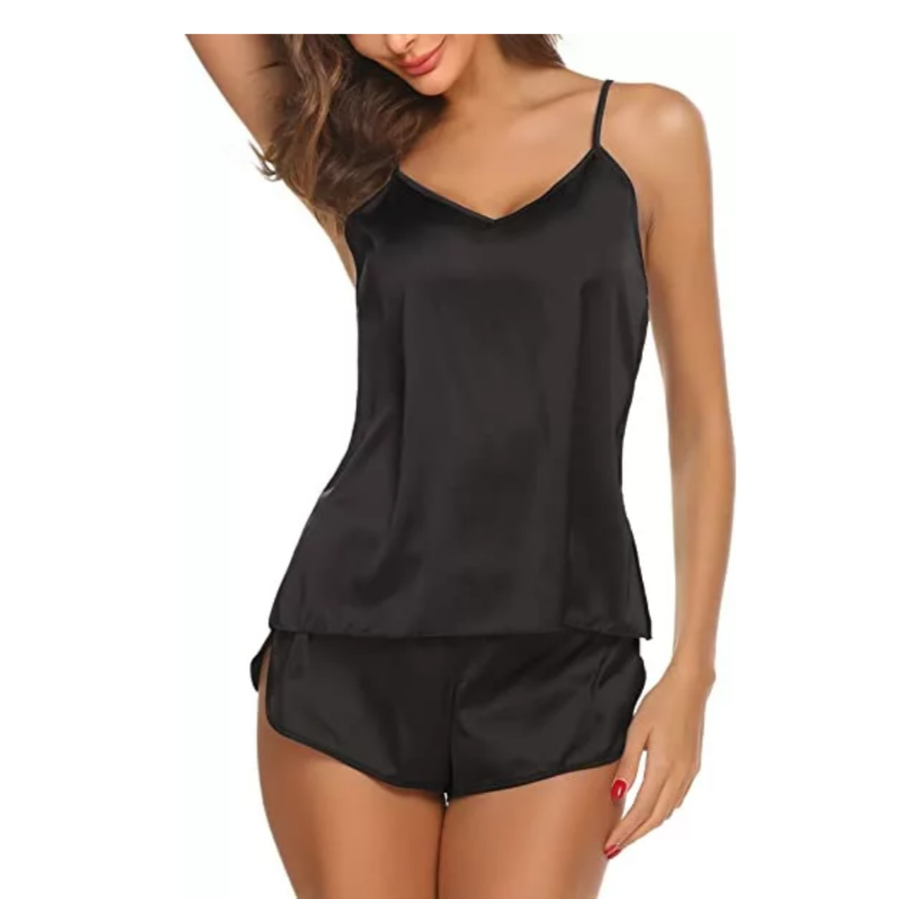 Women's Lingerie Satin Pajamas Set-Original PajamasWomen's Lingerie Satin Pajamas Set - Image 4