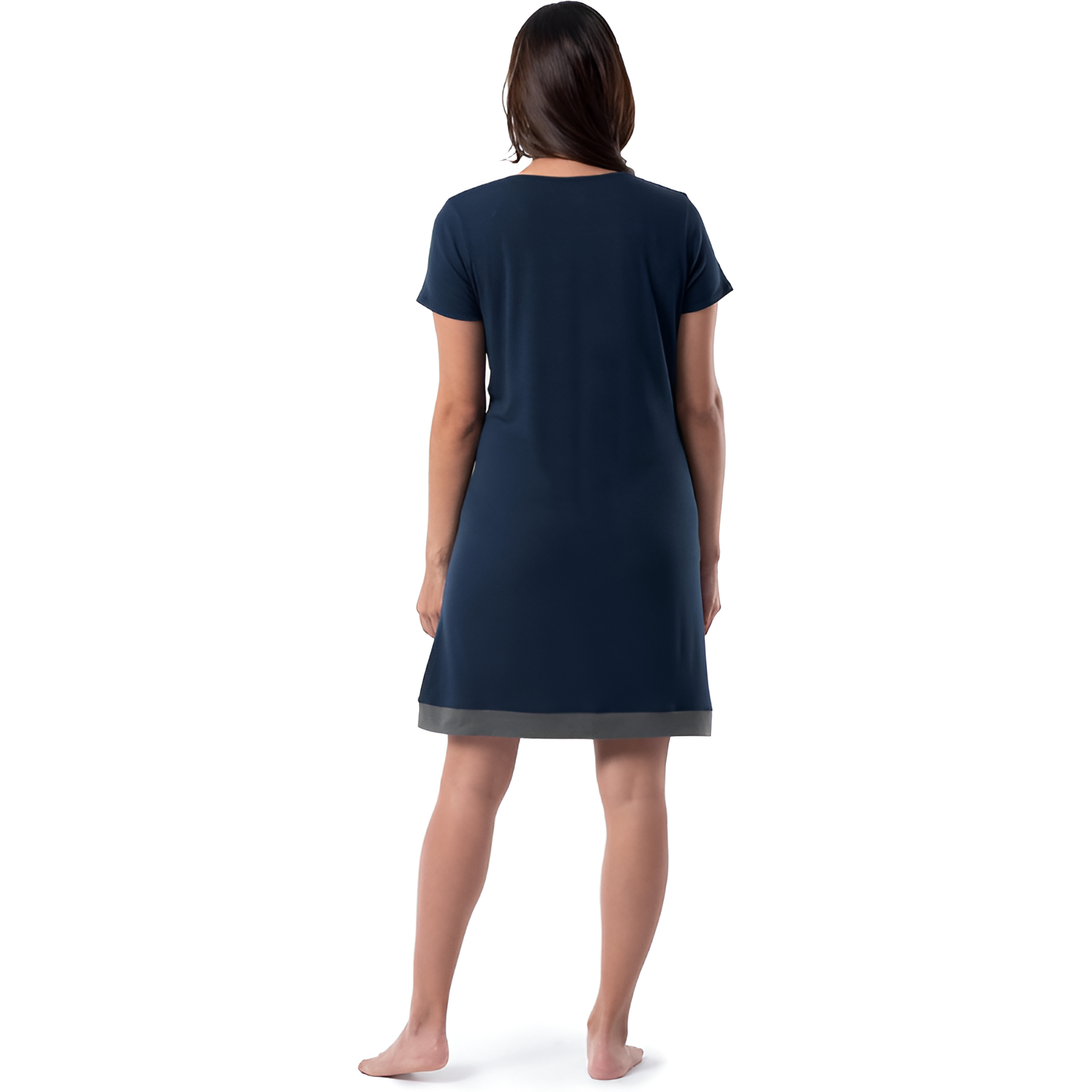 Lightweight Lounge Dress with Short Sleeves For Women