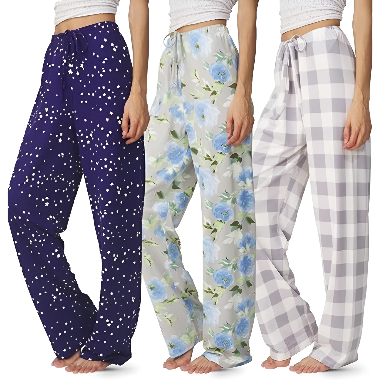 Pack Of 3 Pajama Lounge Pants For Women