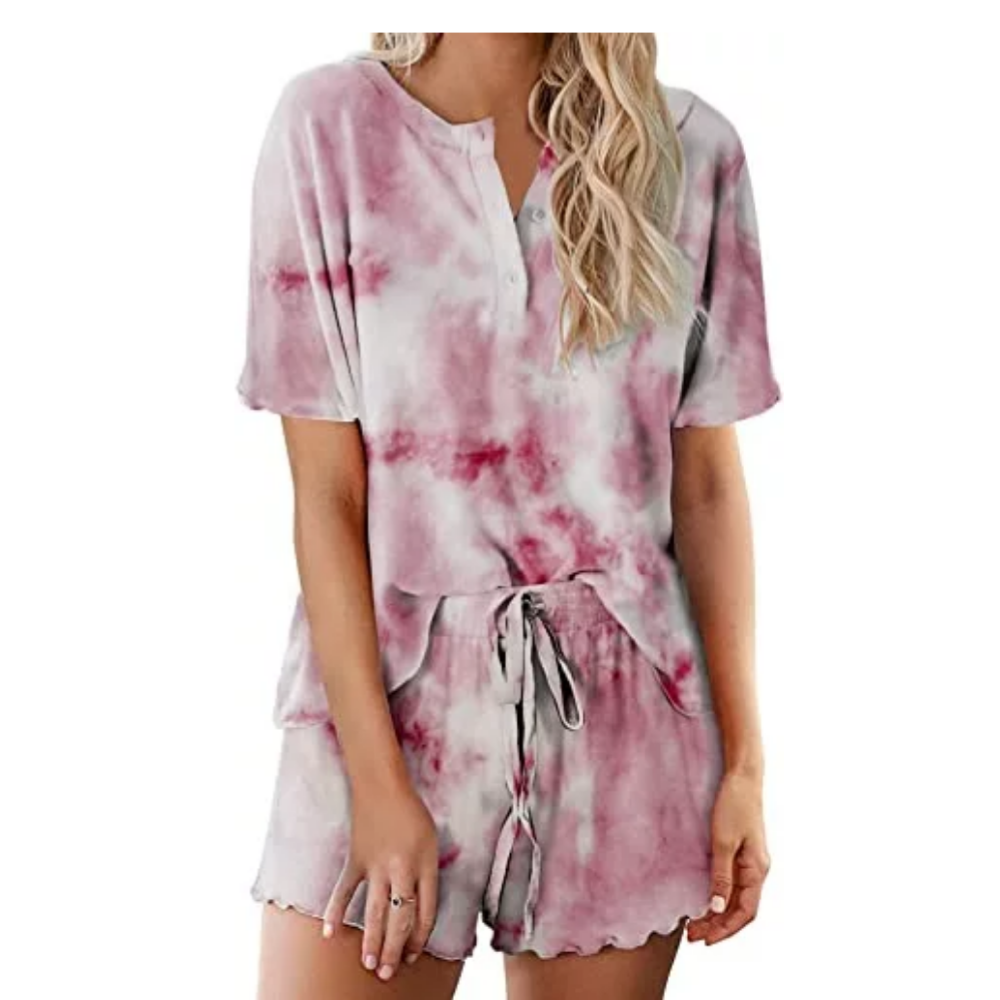 Tie Dye Sleepwear Pajamas Set For Women-Original Pajamas