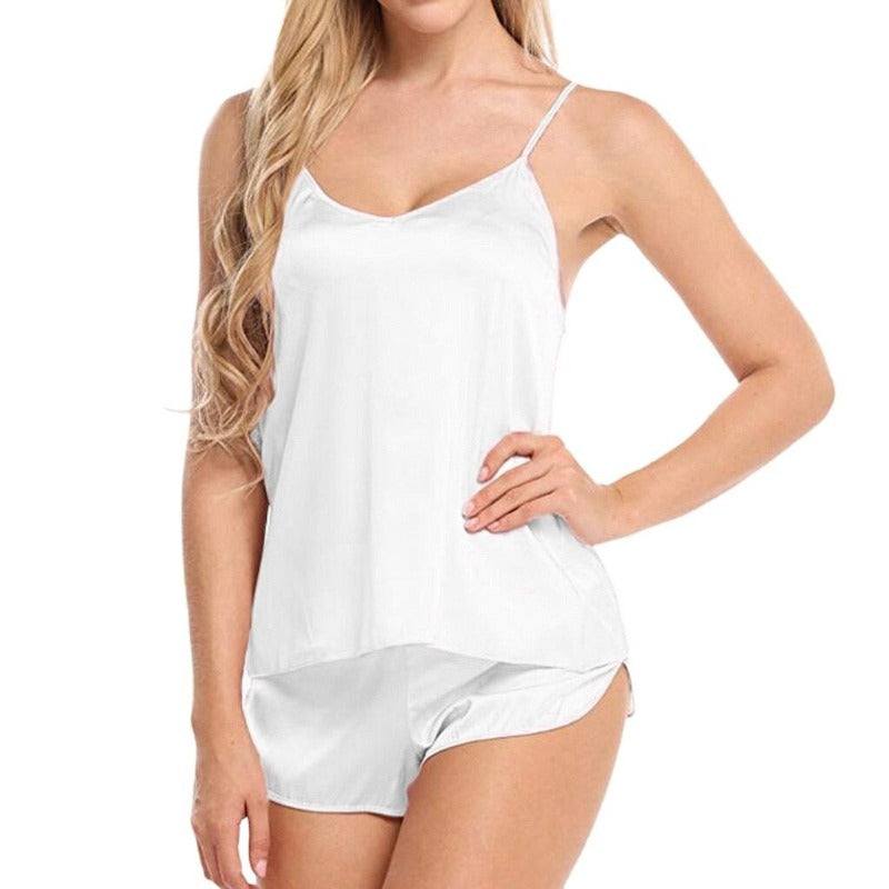 Spaghetti Straps V-Neck Nightwear-Original Pajamas