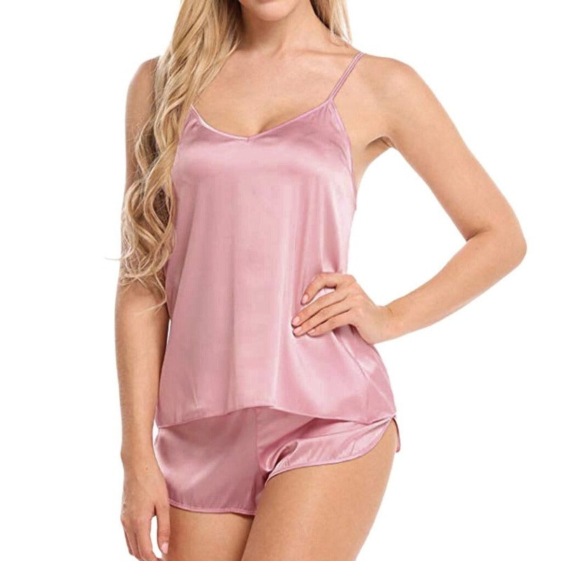 Spaghetti Straps V-Neck Nightwear-Original Pajamas