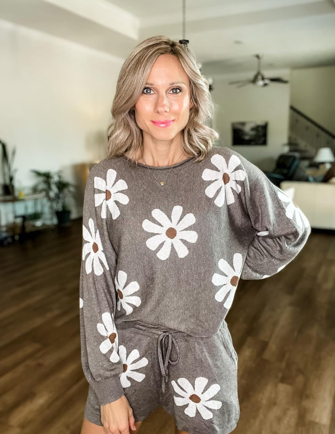 Casual 2 Piece Long Sleeve Pajamas Set-Original Pajamas