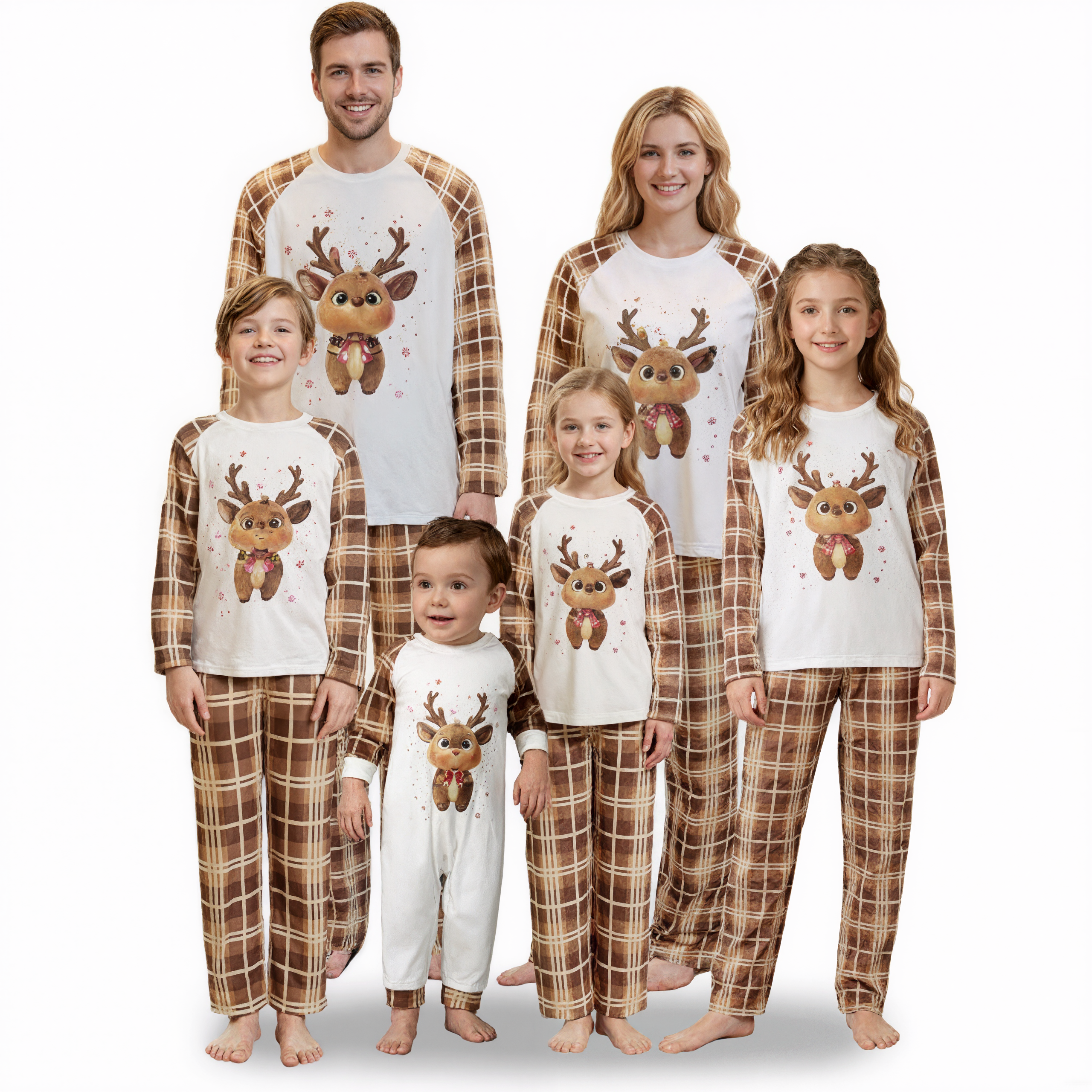 Holiday Matching Cotton Blend Sleepwear Set