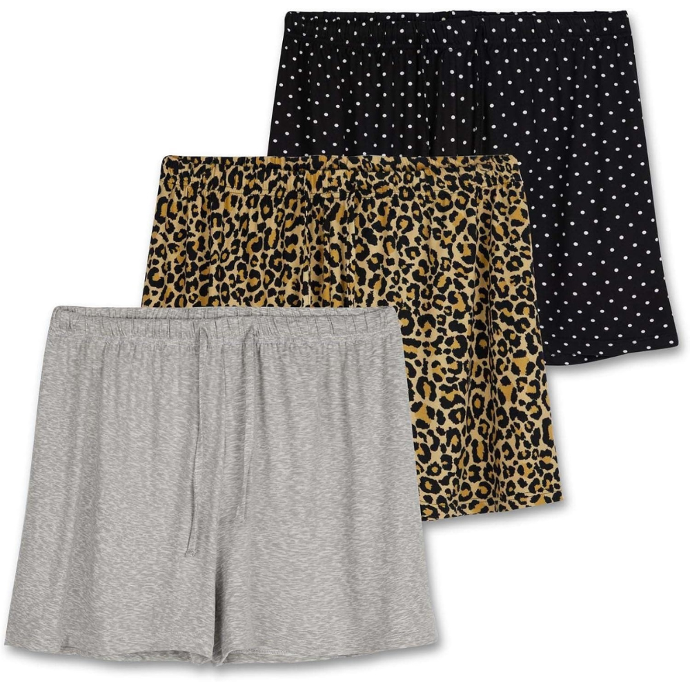 Pack Of 3 Pajama Shorts With Pockets