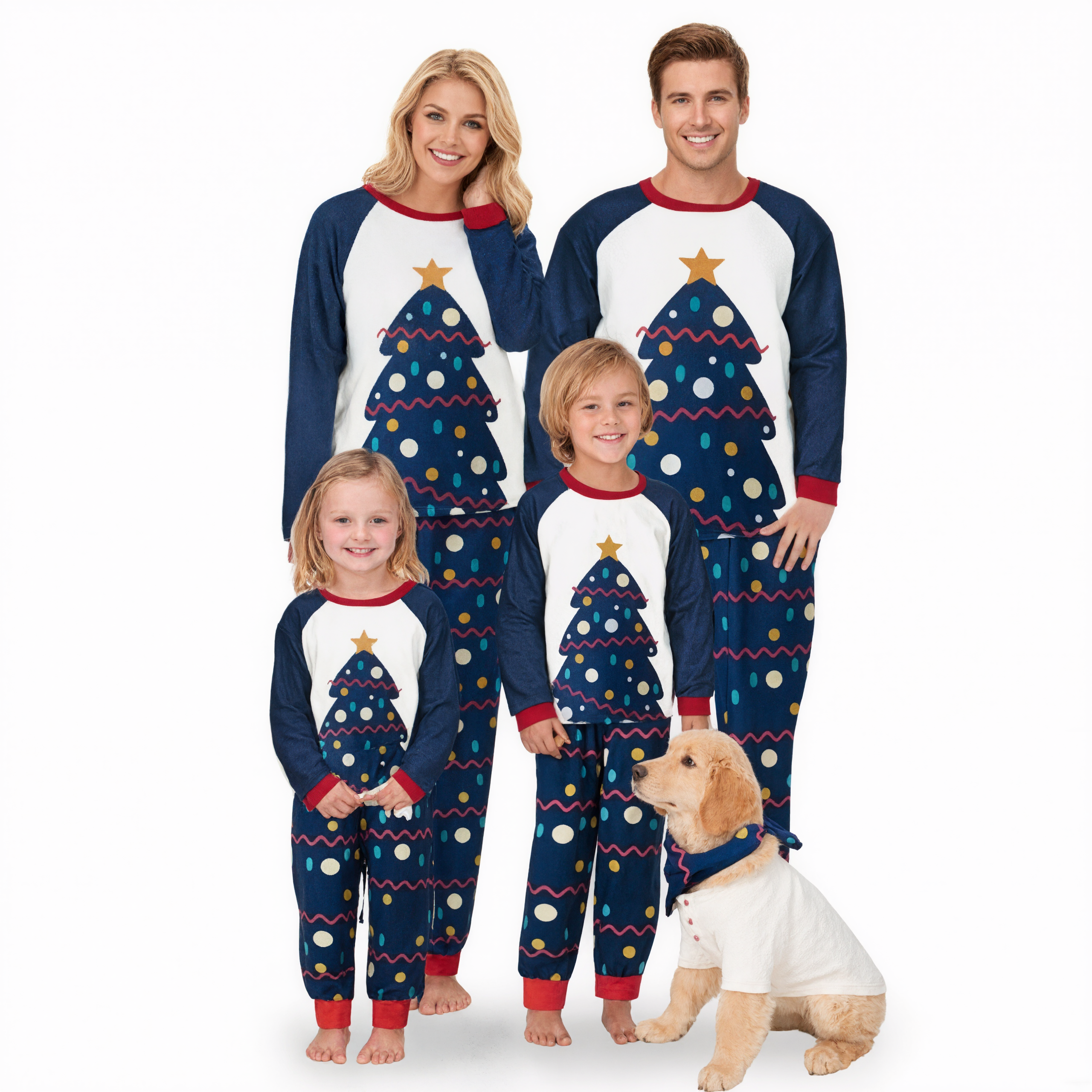 Holiday Matching Cotton Blend Sleepwear Set