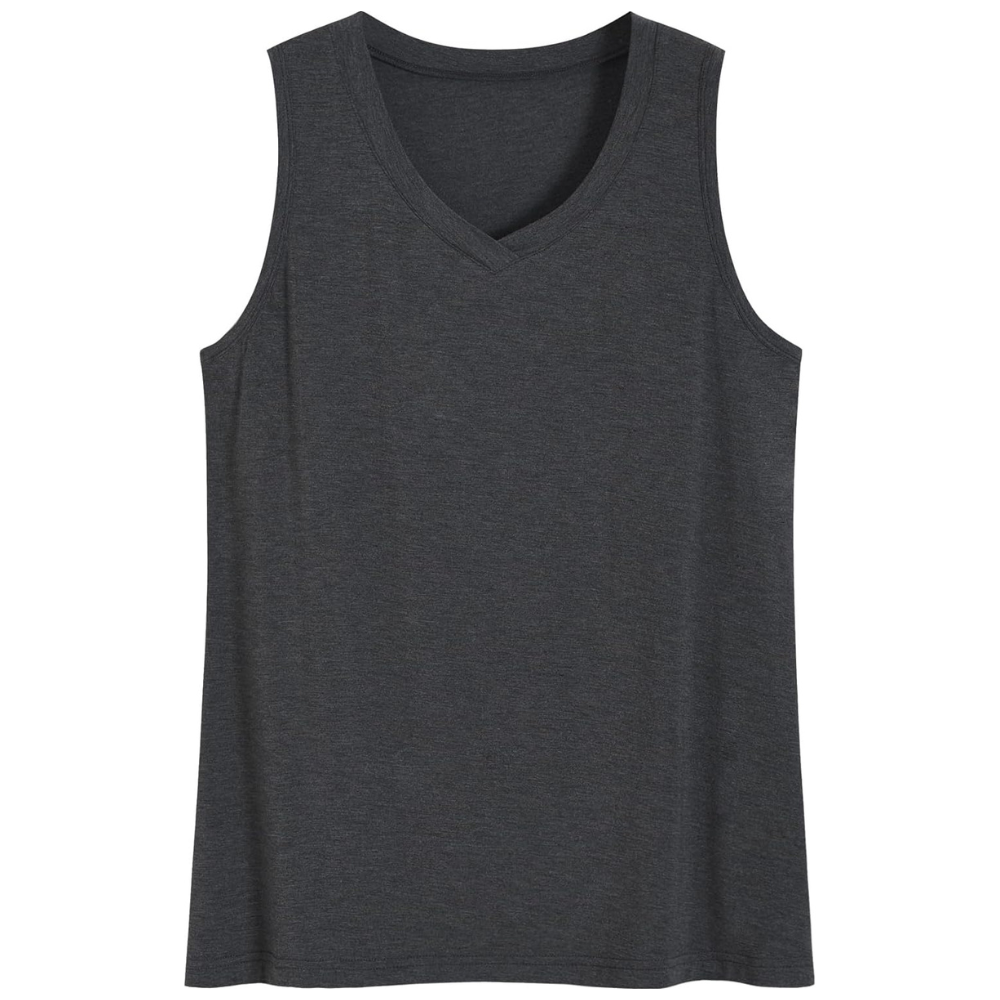 Bamboo Viscose V Patterned Pajama Tank Top