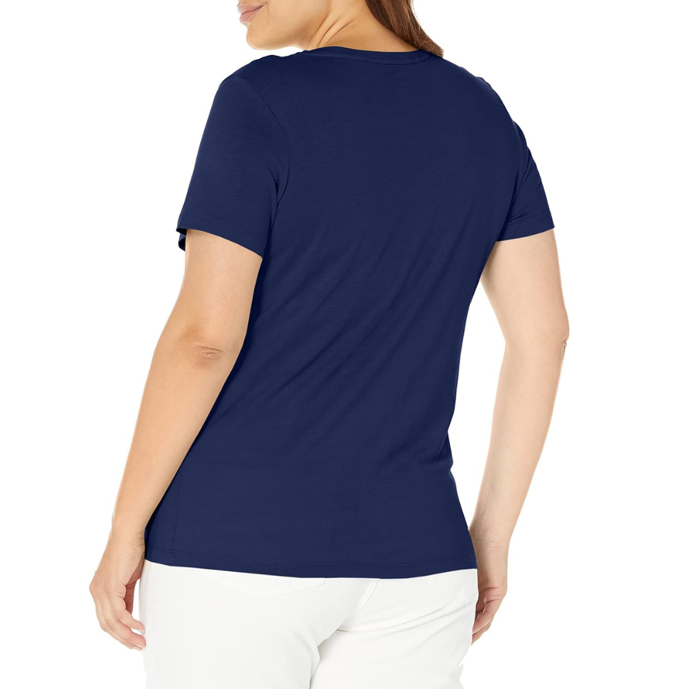 Short Sleeve V Neck T Shirt For Lounging