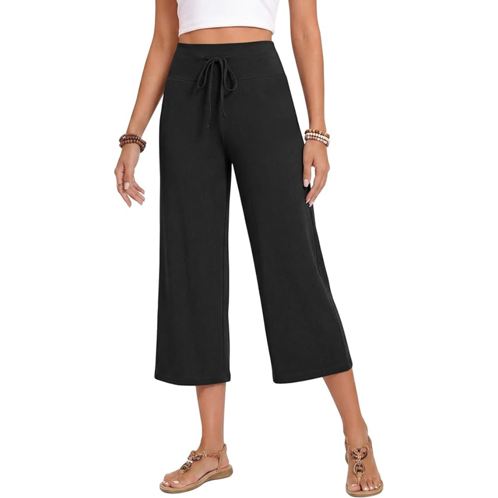 Wide Leg Palazzo Lounge Yoga Capri Pants For Women