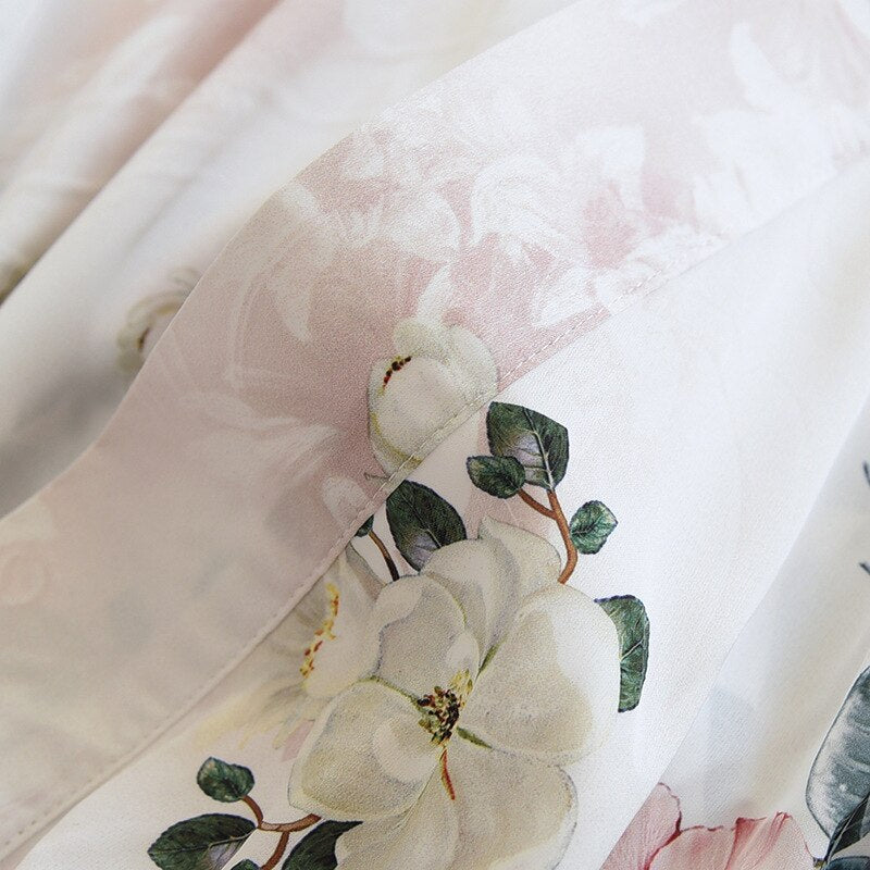 Women's Satin Chiffon Kimono 2 Piece Set-Original Pajamas