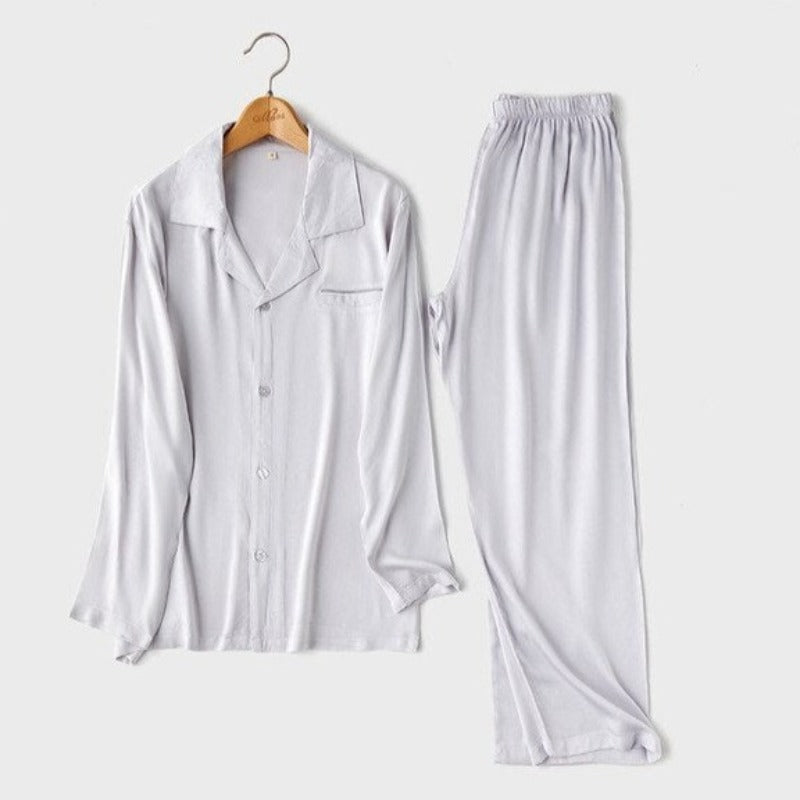 Couples Long-Sleeved 2 Piece Pajama Set-Original Pajamas