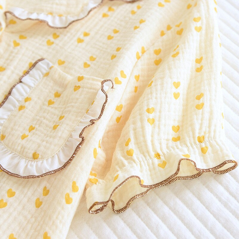 Women's Short Sleeve Geometric Pattern 2 Piece Pajama Set-Original Pajamas