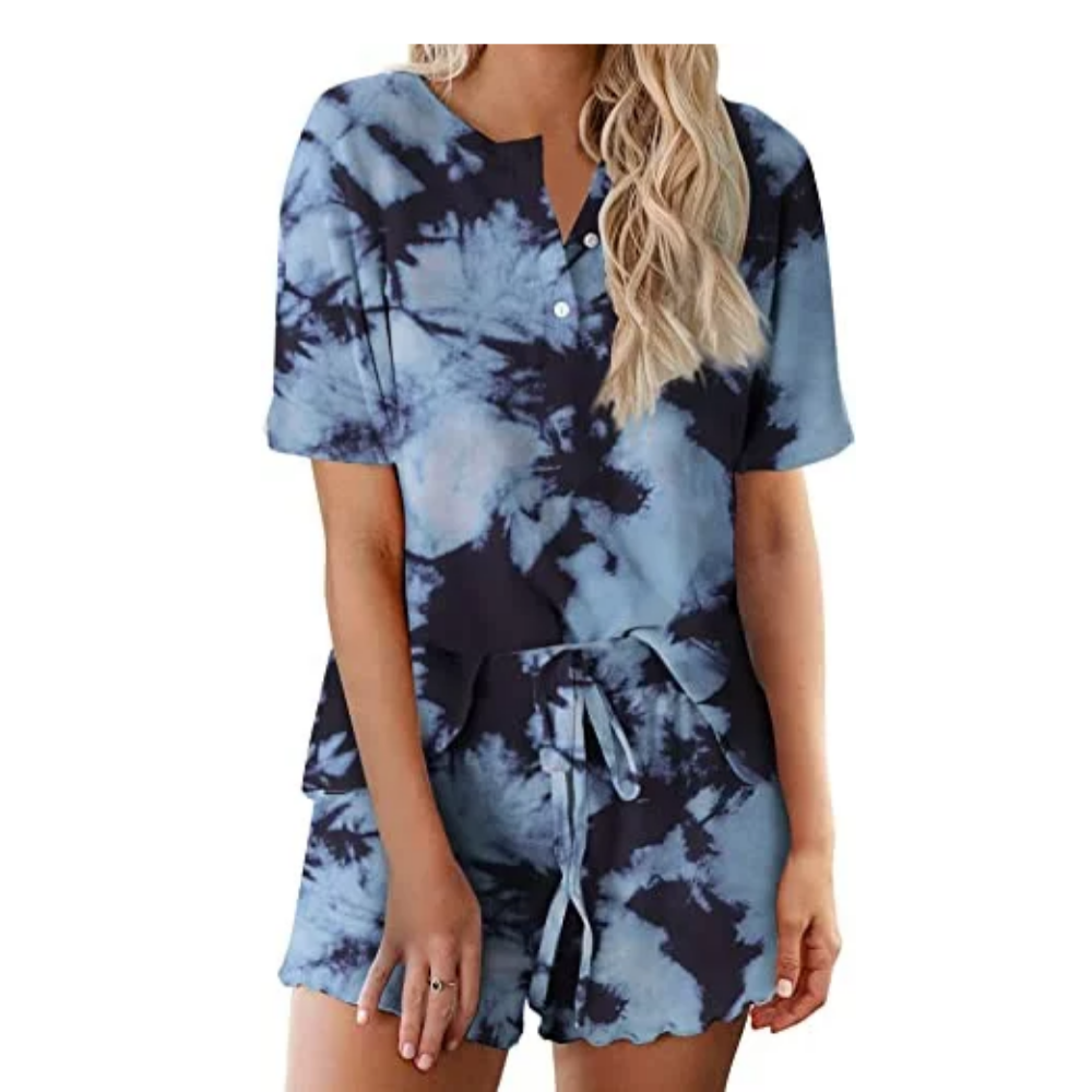 Tie Dye Sleepwear Pajamas Set For Women-Original Pajamas