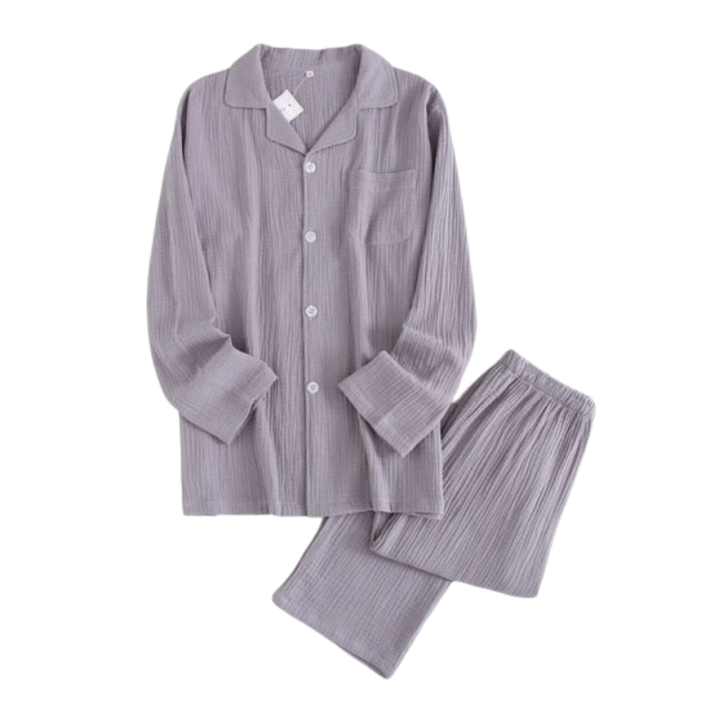 The Ruched Solid Set Original Pajamas 2 Piece Pj Set-Original Pajamas