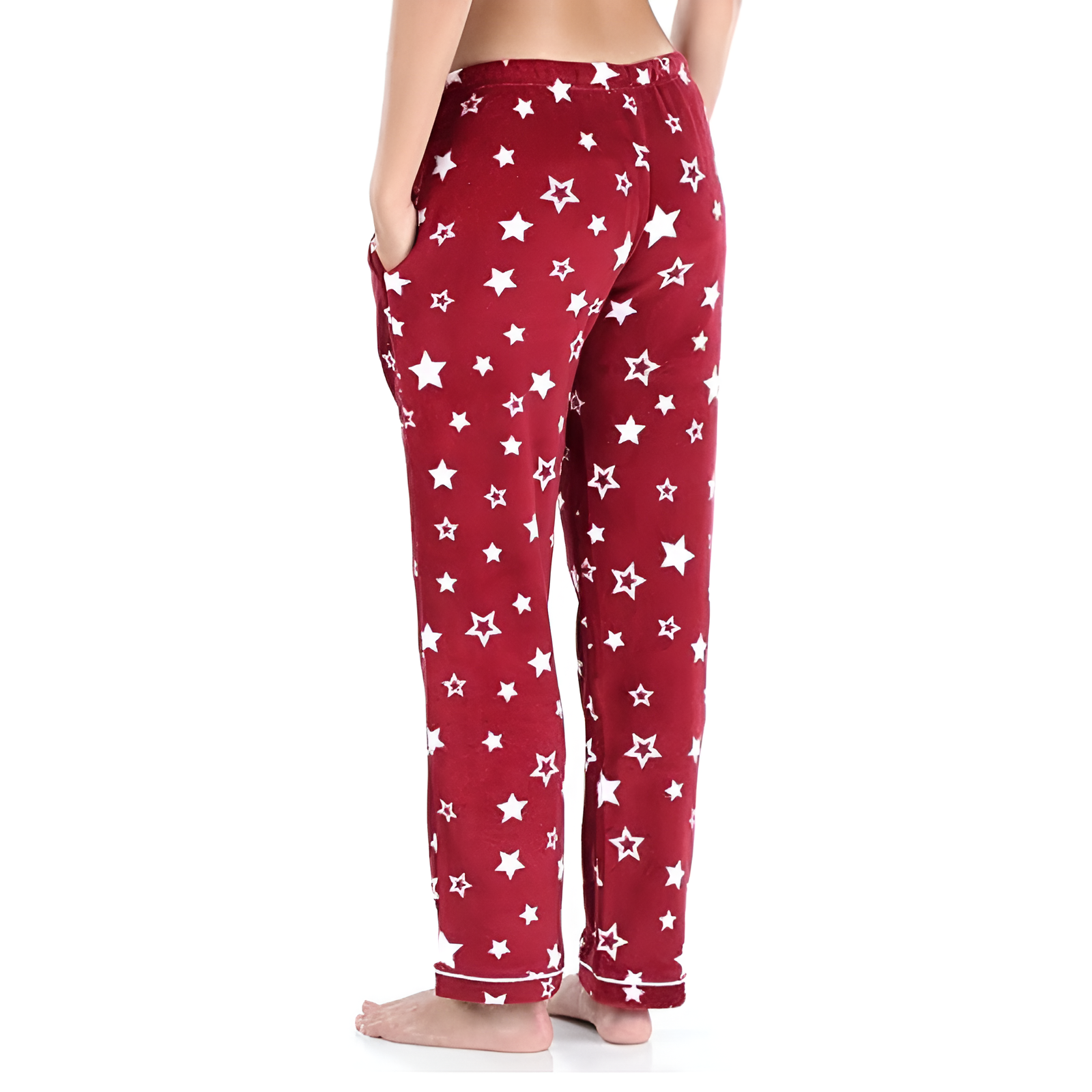 Plush Pajama Pants With Pockets For Women
